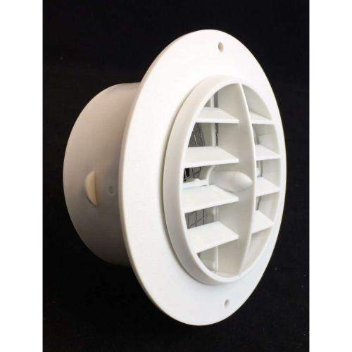 SD3840WHW/SCRN 3840WHW-SCRN-round-plastic-vent-with-screen