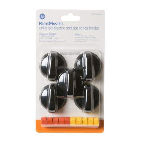 SDPM03X10001 PM03X10001-gas-knobs-black-qty-5