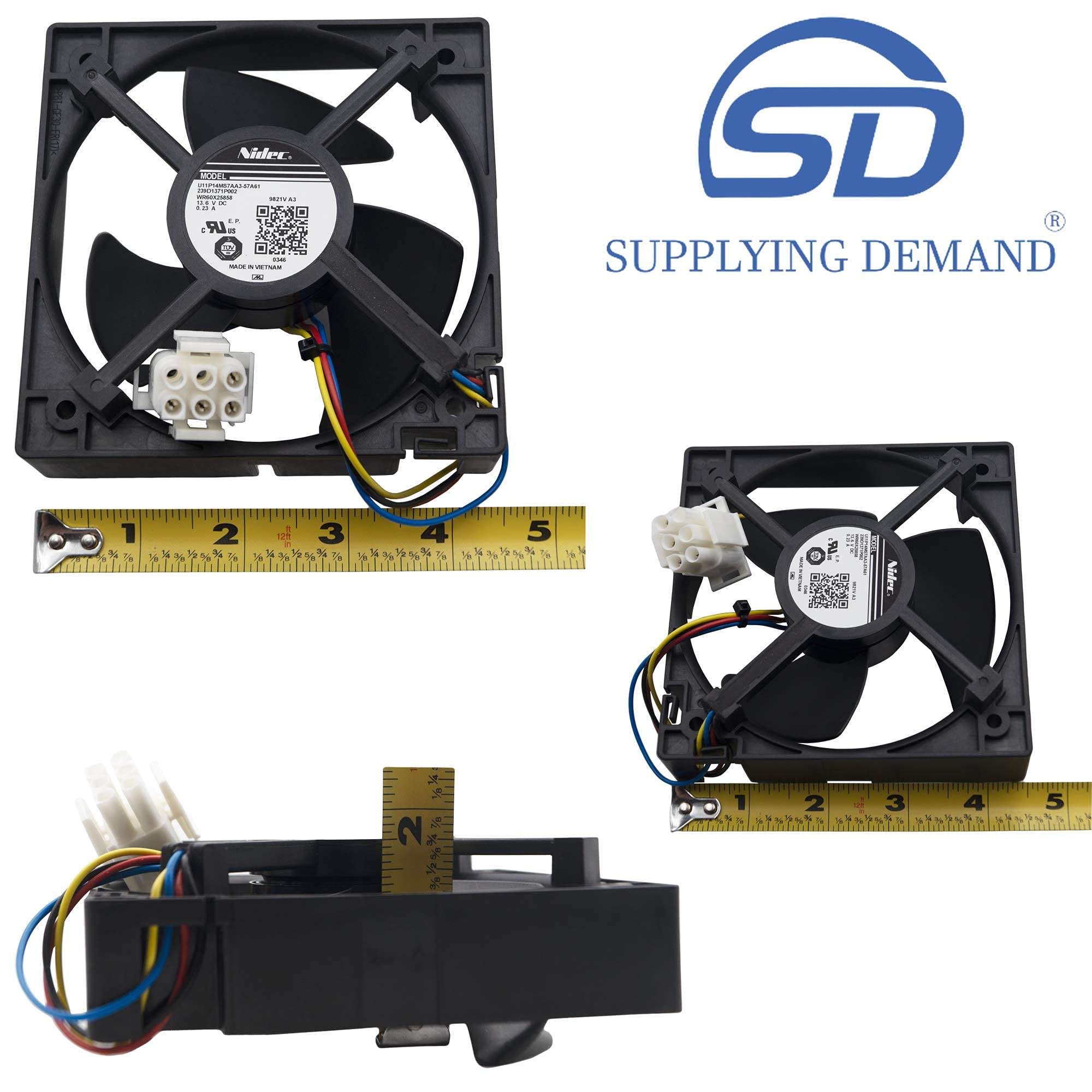 SDWR60X10340 wr60x10340-wr60x25858-freezer-evaporator-fan-motor view 21