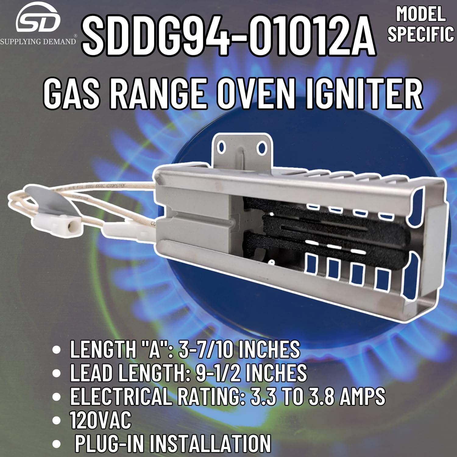 SDDG94-01012A-FBA dg94-01012a-4011538-gas-range-oven-igniter view 41