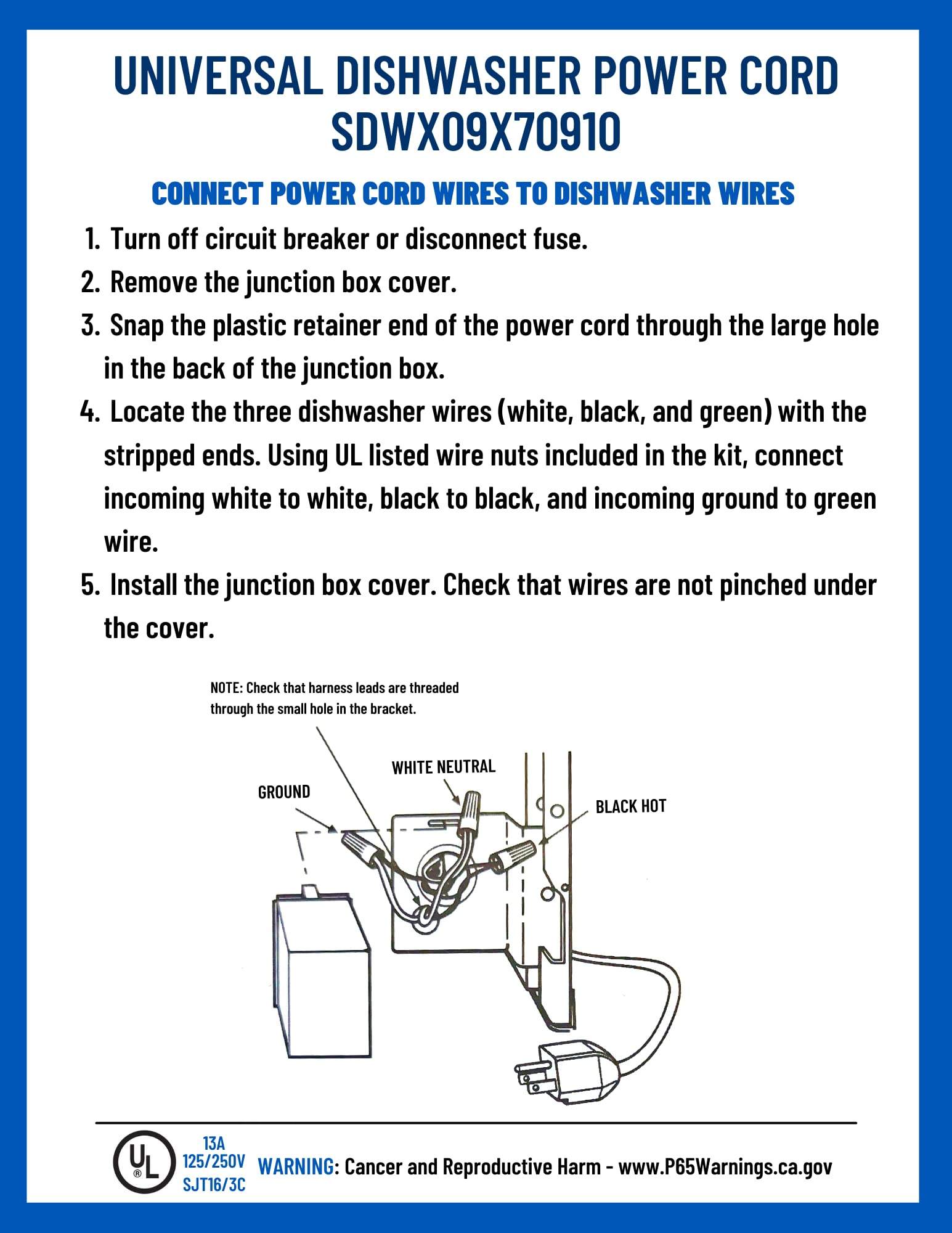 SDWX09X70910 wx09x70910-wd06x10020-dishwasher-power-cord view 71