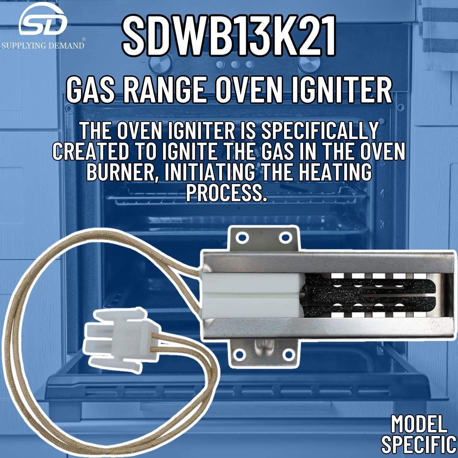 SDWB13K21 wb13k21-wb13k0012-gas-range-oven-igniter view 11