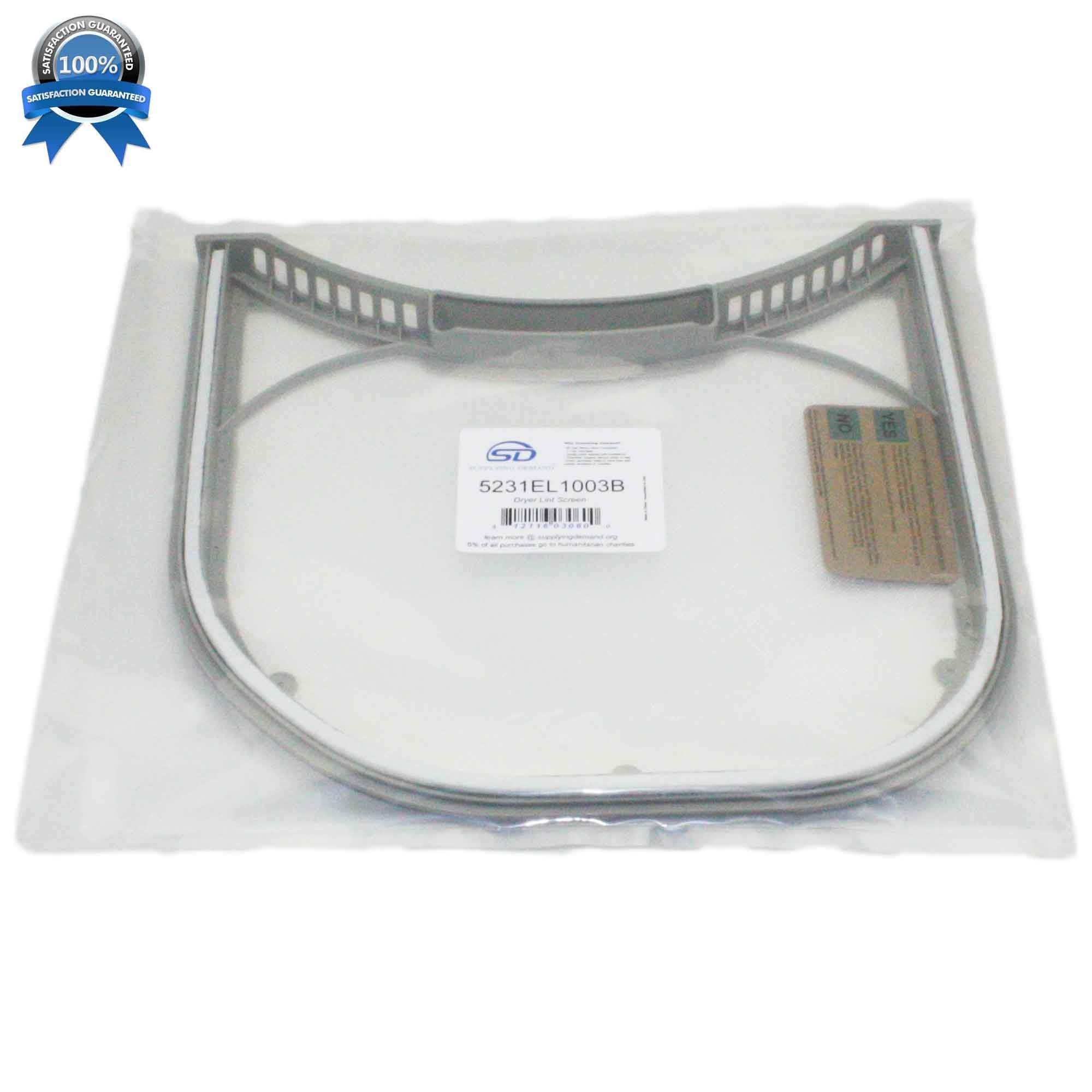 SD5231EL1003B 5231el1003b-5231el1003a-dryer-lint-screen-filter view 11