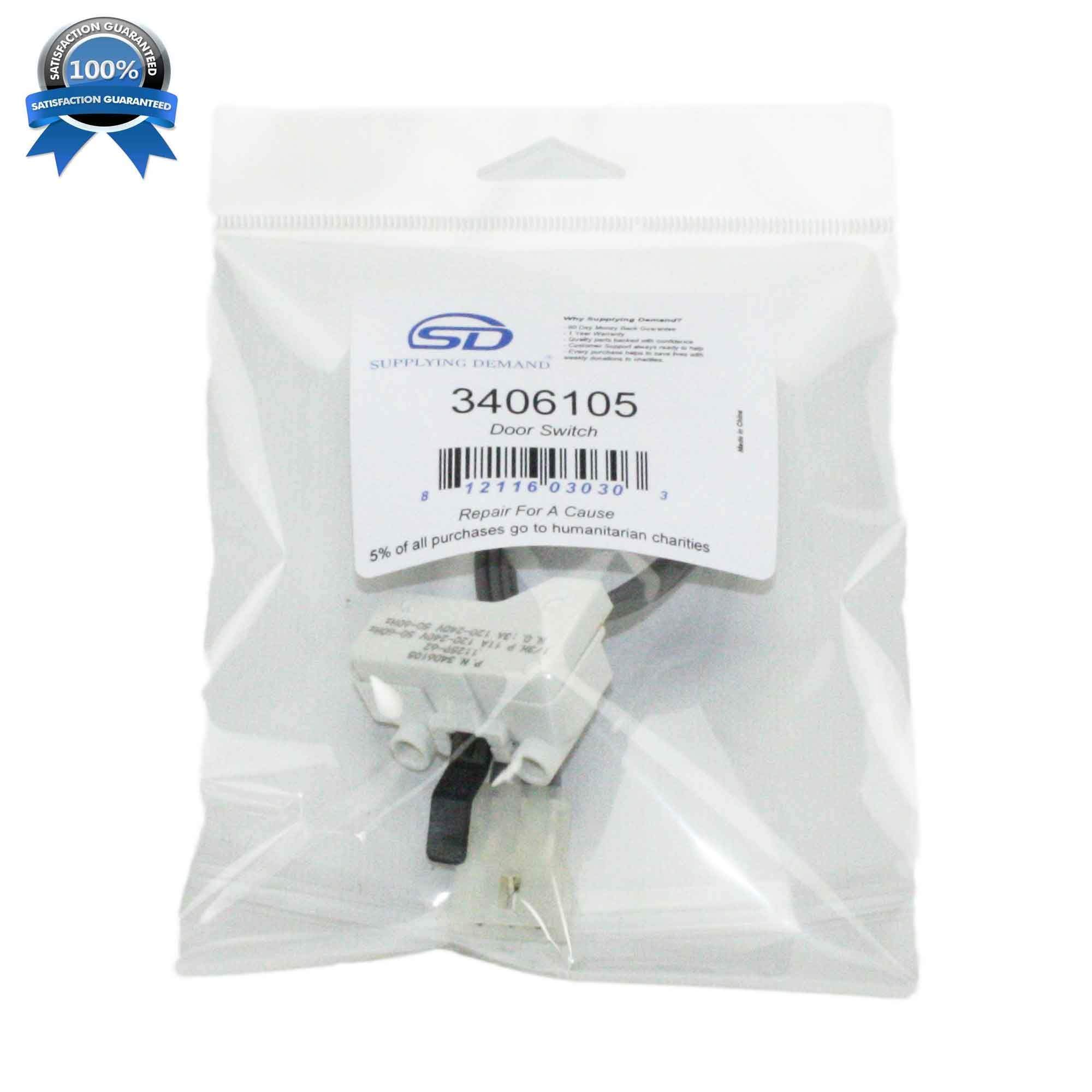 SD3406105-FBA 3406105-3405104-dryer-door-switch view 11