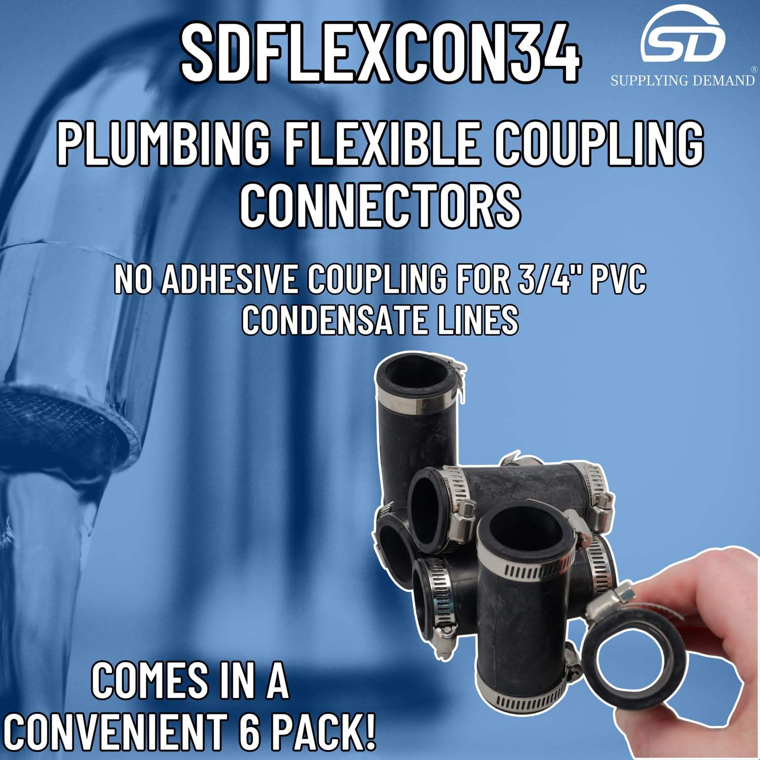 SDFLEXCON34-6 flexcon34-6-hvac-plumbing-flexible-coupling view 41