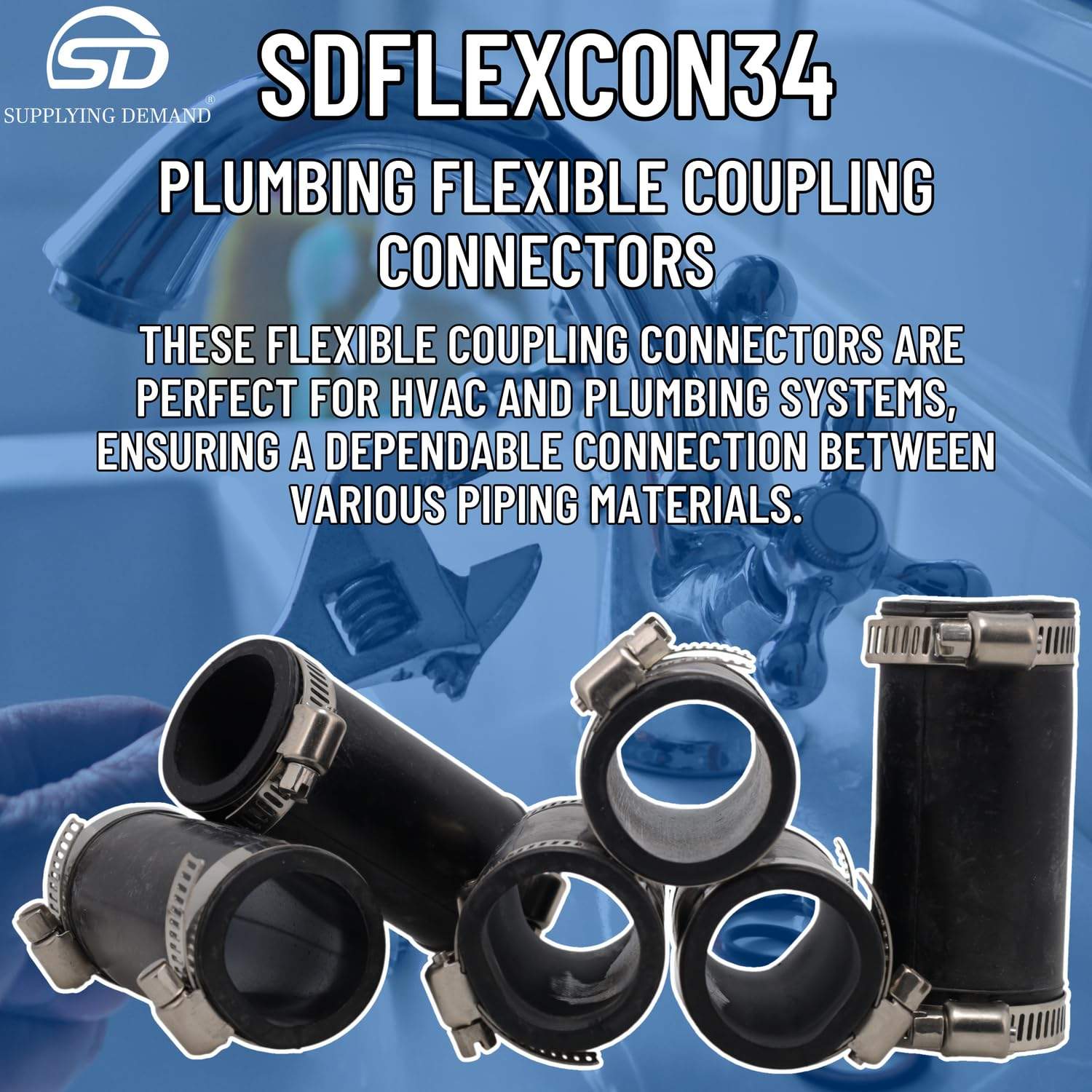 SDFLEXCON34-6 flexcon34-6-hvac-plumbing-flexible-coupling view 21