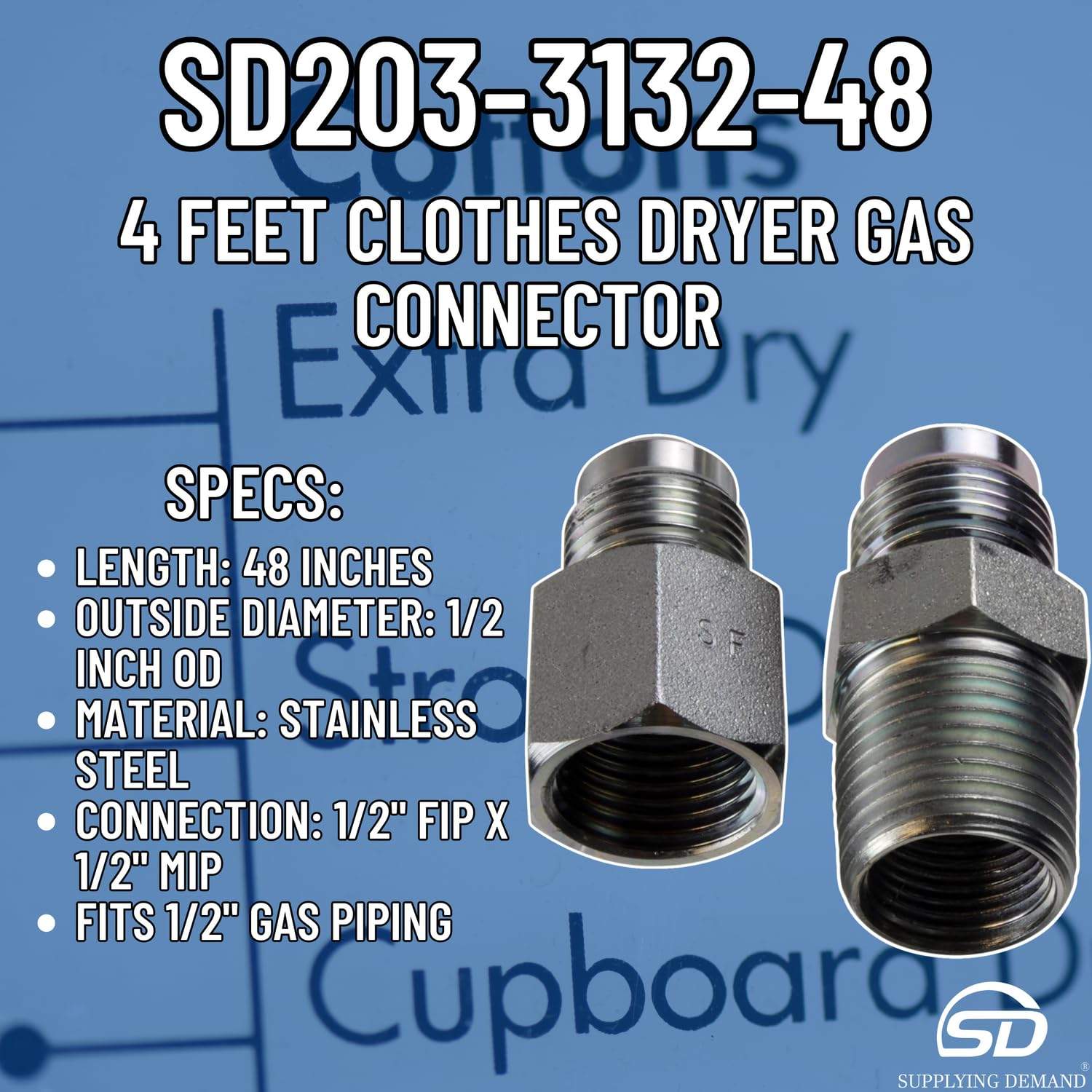 SD203-3132-48 203-3132-48-dryer-gas-connector view 51