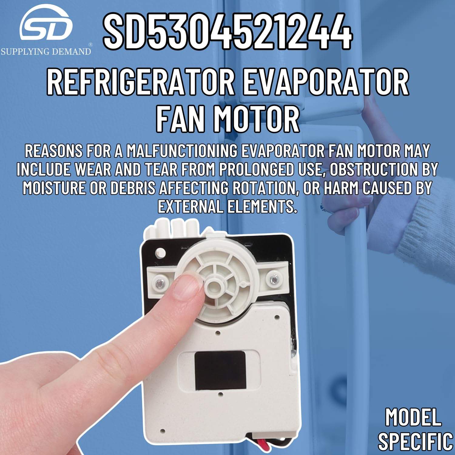 SD5304521244 5304521244-ap6888327-refrigerator-evaporator-fan-motor view 51
