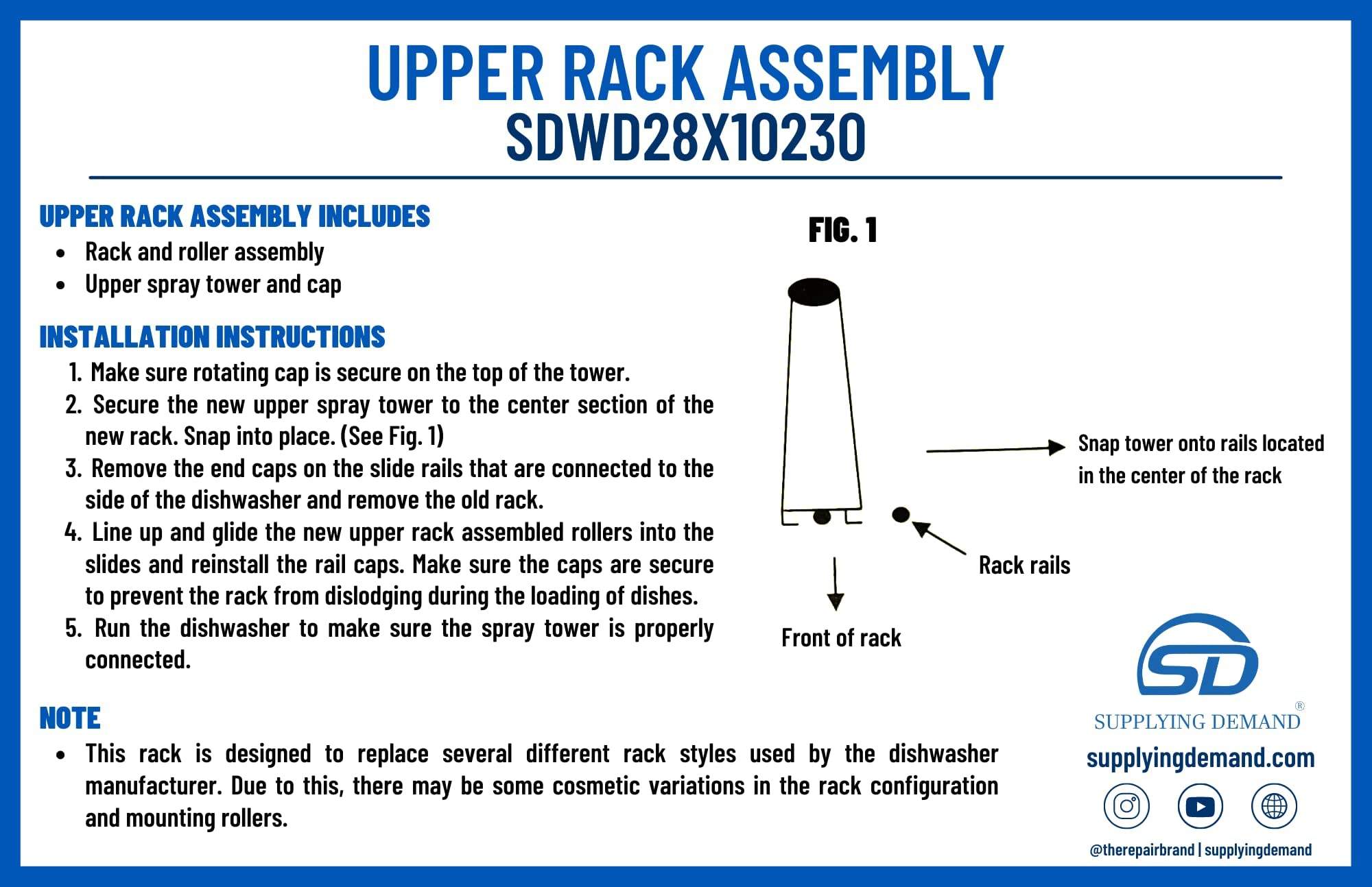 SDWD28X10230 wd28x10230-wd28x0267-dishwasher-upper-dishrack view 81