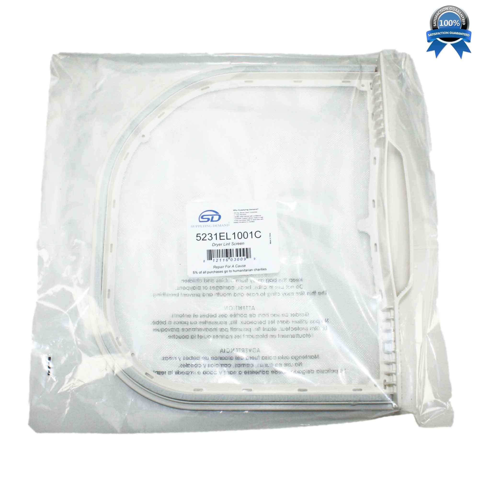 SD5231EL1001C 5231el1001c-ps3527575-dryer-lint-screen-filter view 11
