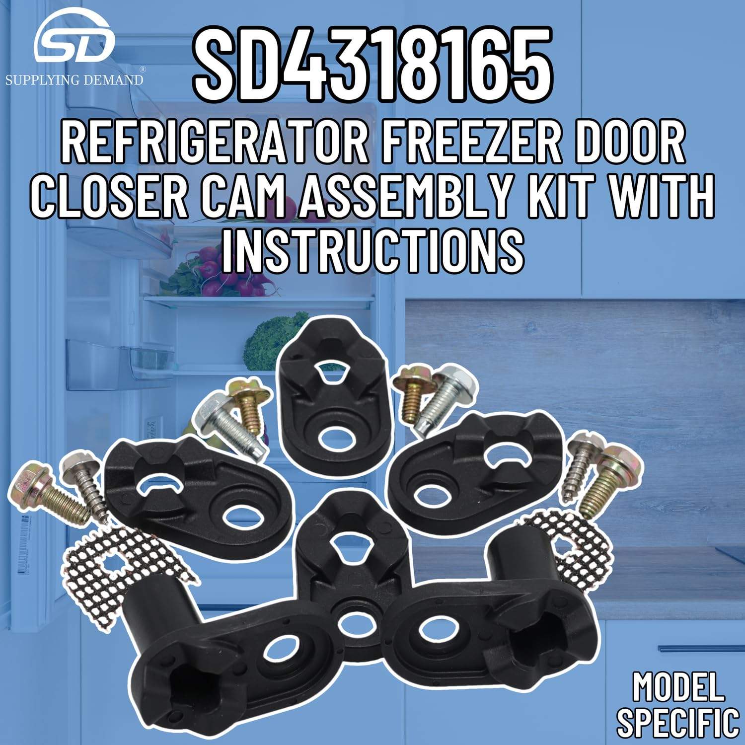 SD4318165 4318165-oem12414070-refrigerator-freezer-door-closer-cam-kit view 31