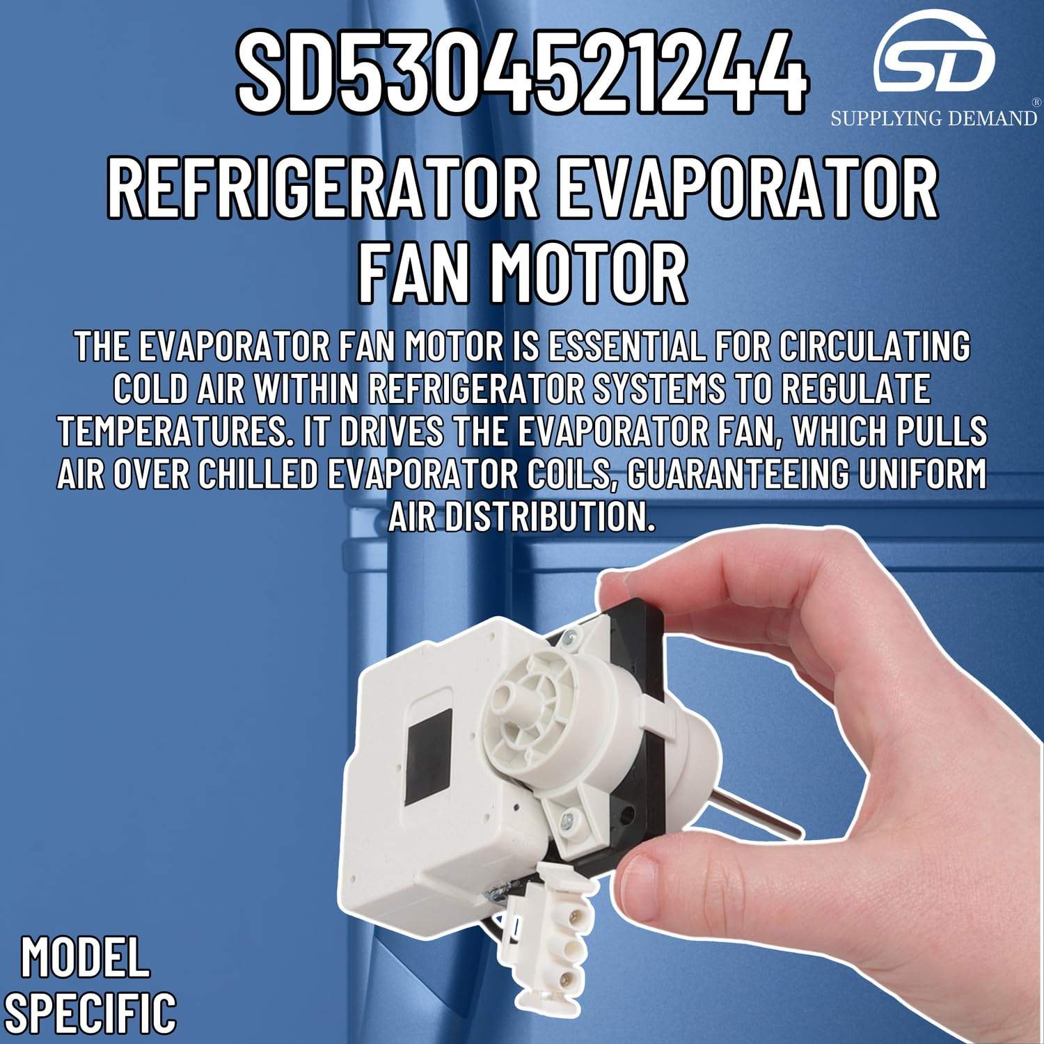 SD5304521244 5304521244-ap6888327-refrigerator-evaporator-fan-motor view 21