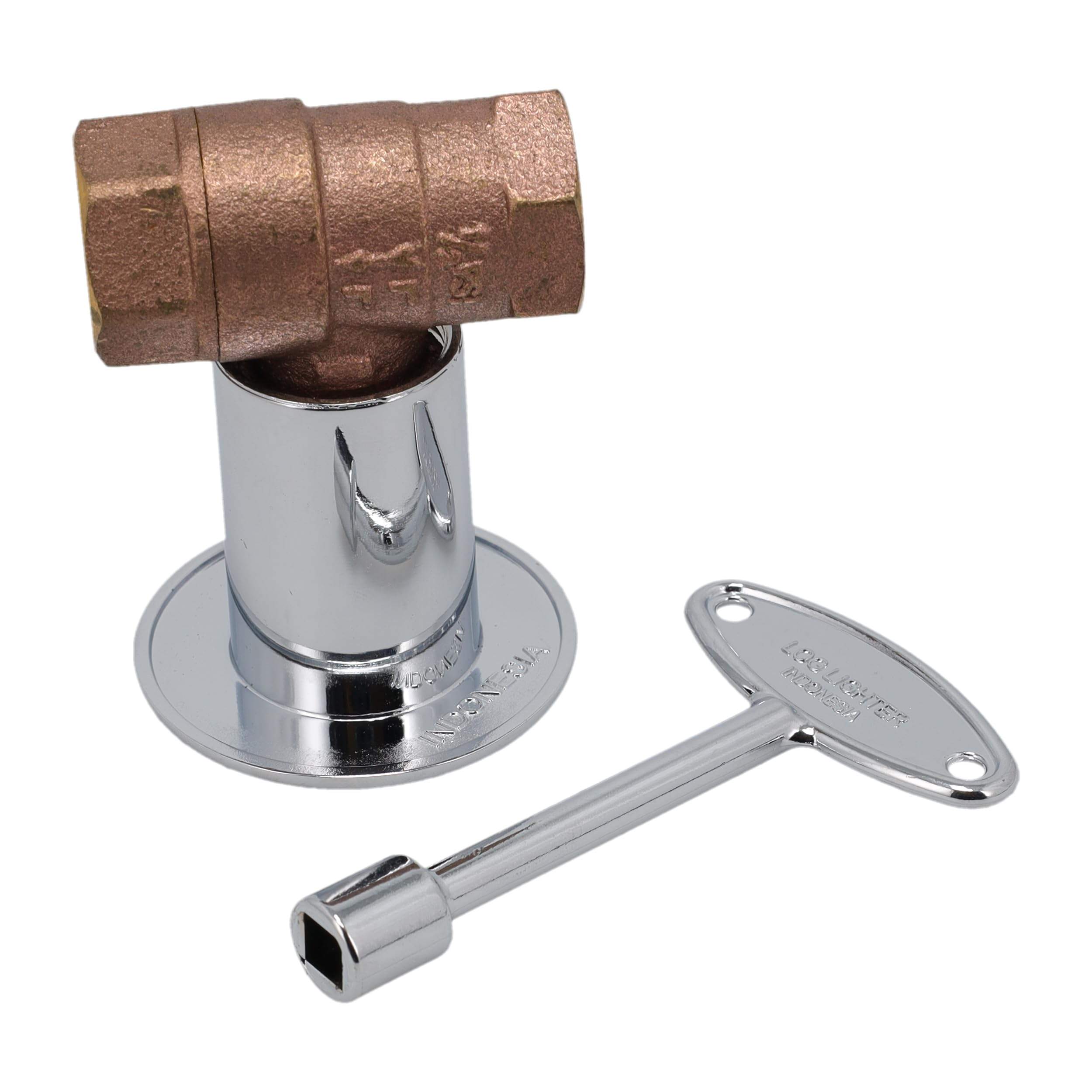 SDBVL-2SK-CP bvl-2sk-cp-ips-straight-log-lighter-ball-valve-cover-key