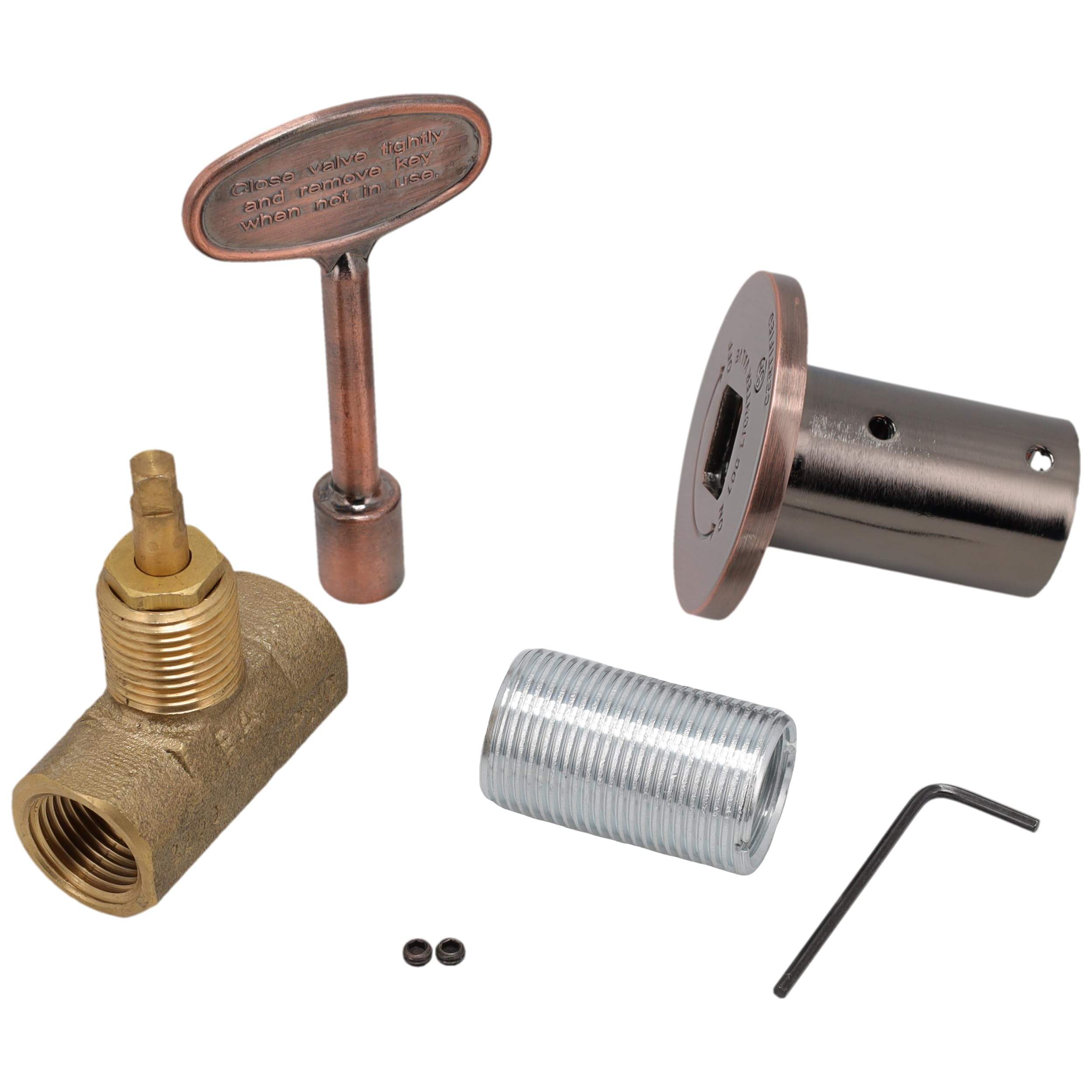 SDSVL-2SK-AC svl-2sk-ac-npt-brass-valve-with-escutcheon-and-key