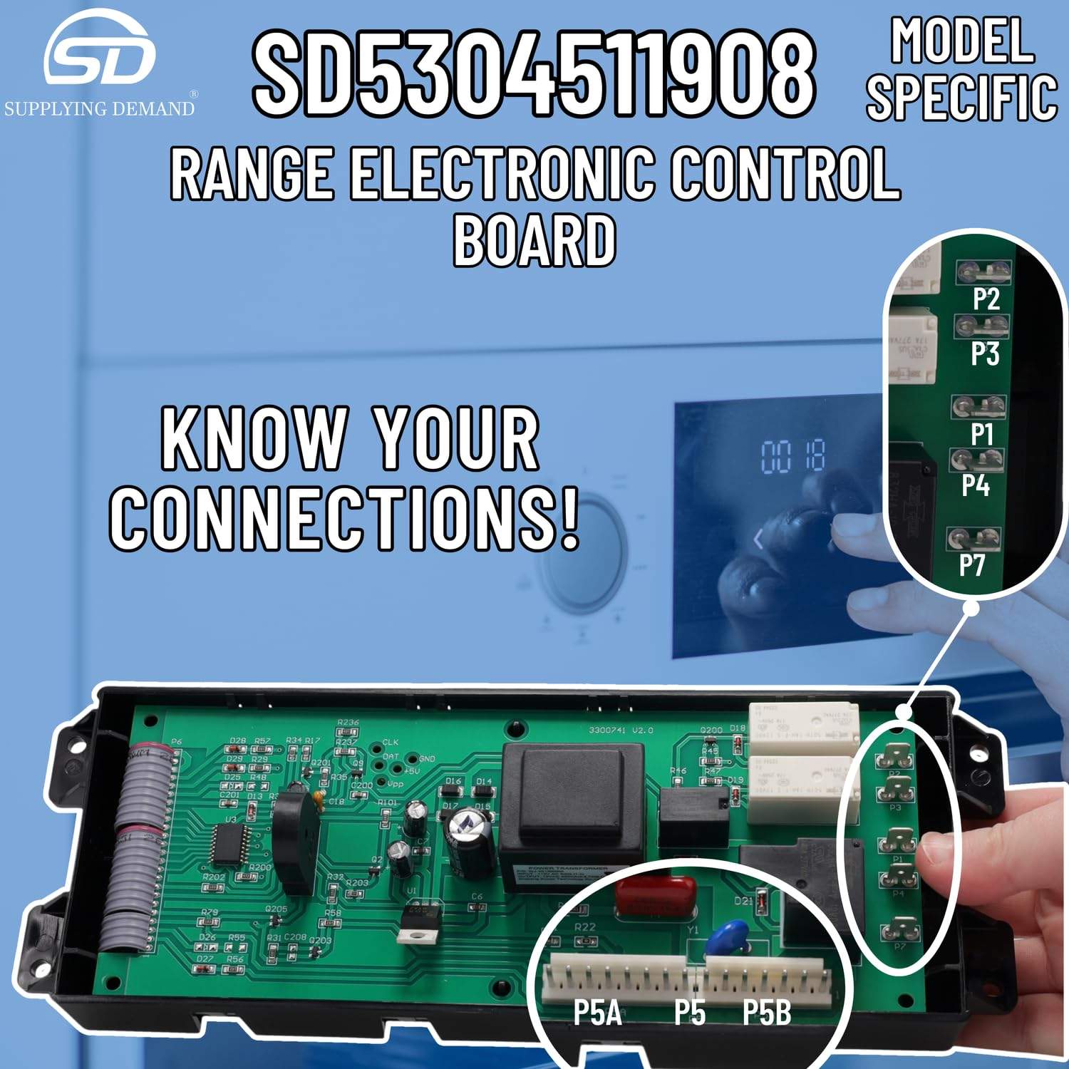 SD5304511908 5304511908-316557114-range-oven-control-board view 81
