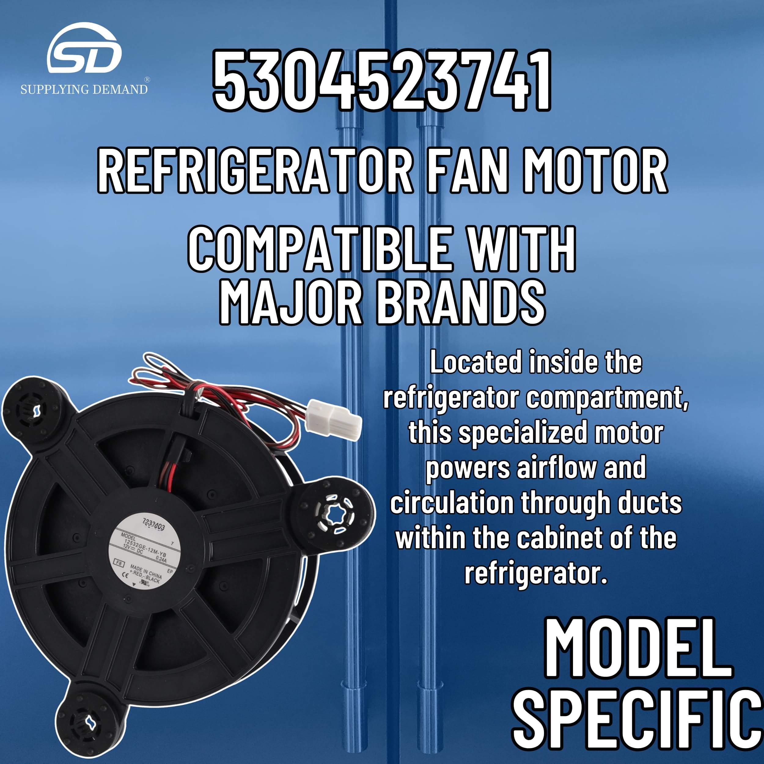 SD5304523741 5304523741-ap6983831-refrigerator-freezer-evaporator-fan-motor view 31