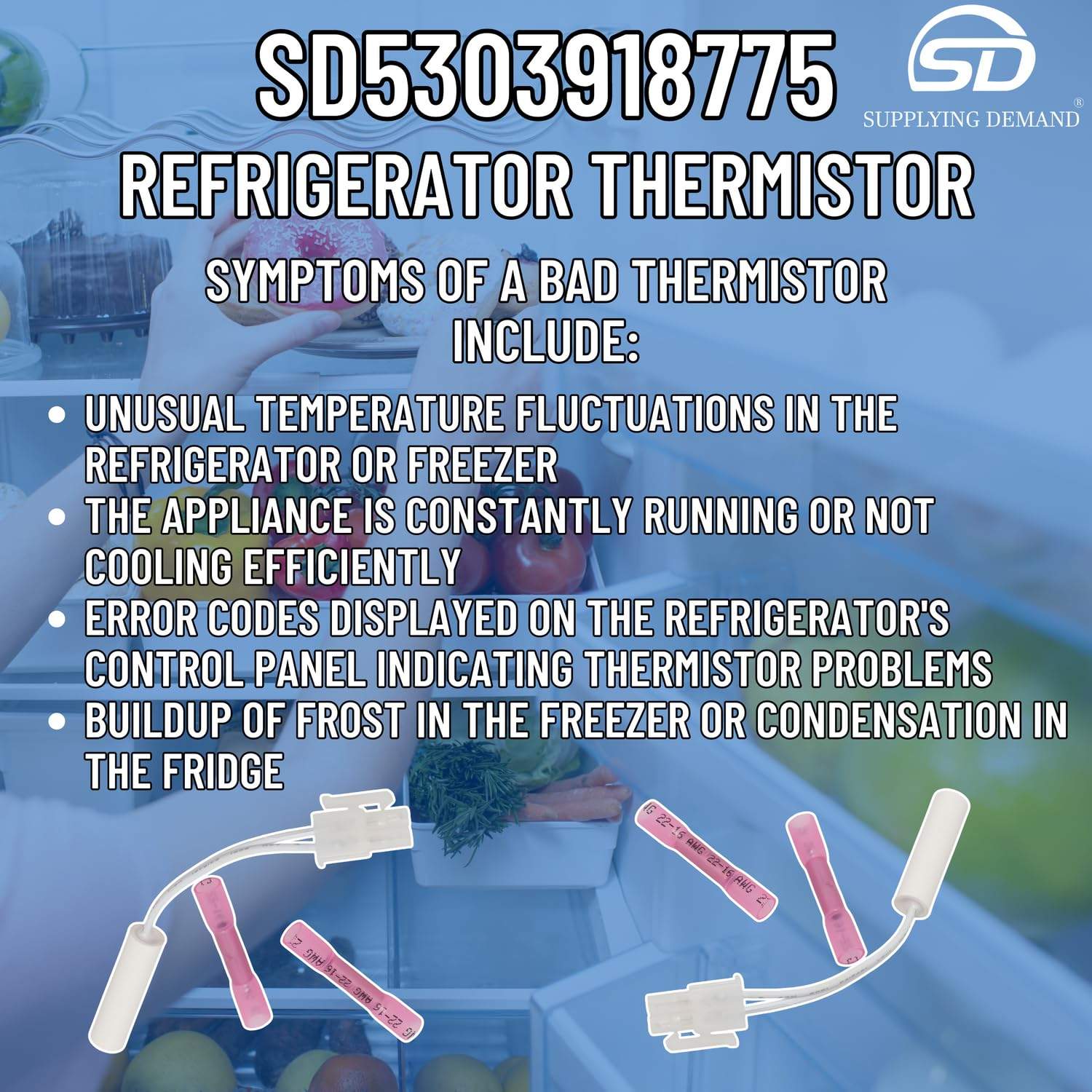 SD5303918775 5303918775-4456169-refrigerator-thermistor view 61