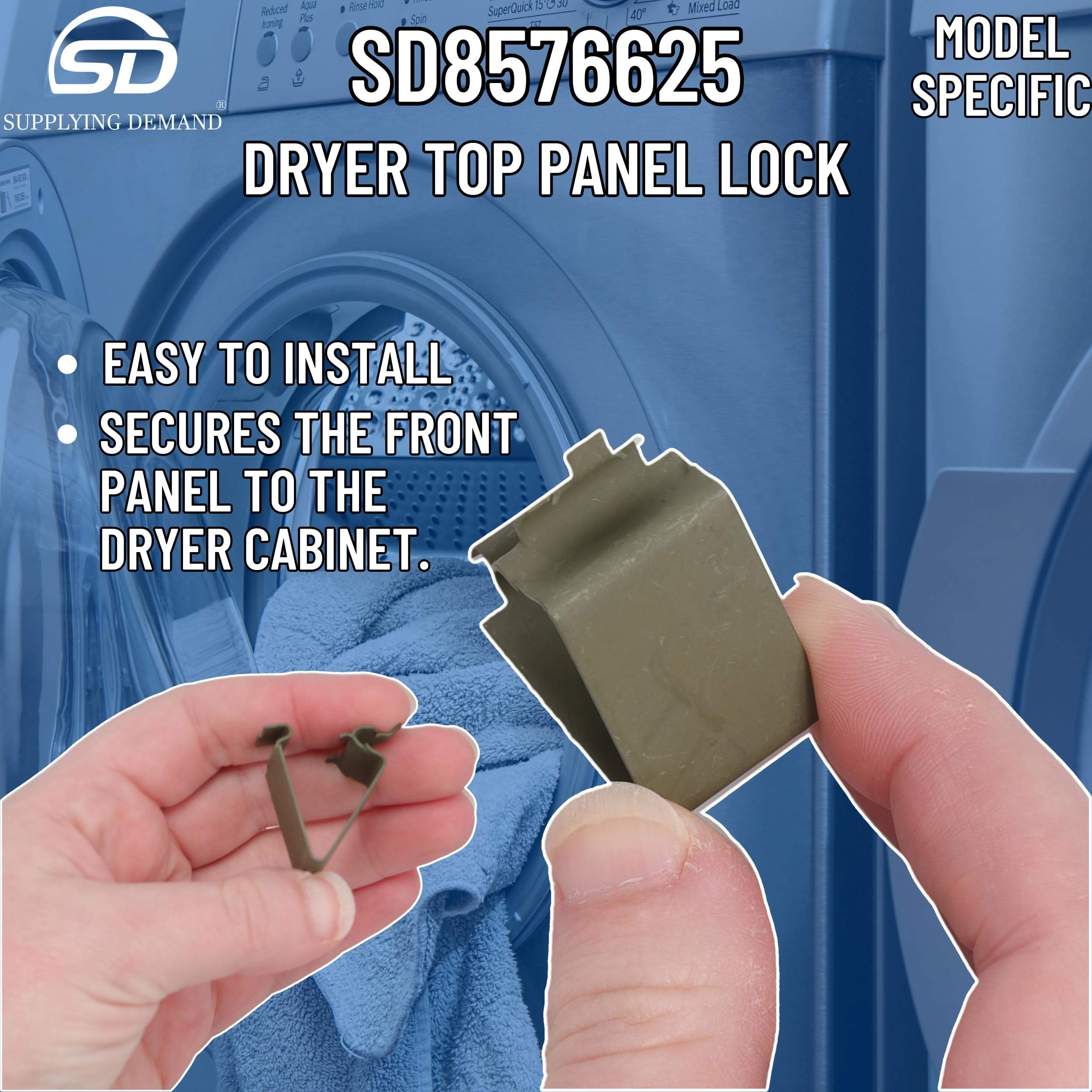 SD8576625 8576625-1181054-dryer-top-panel-clip-lock view 61