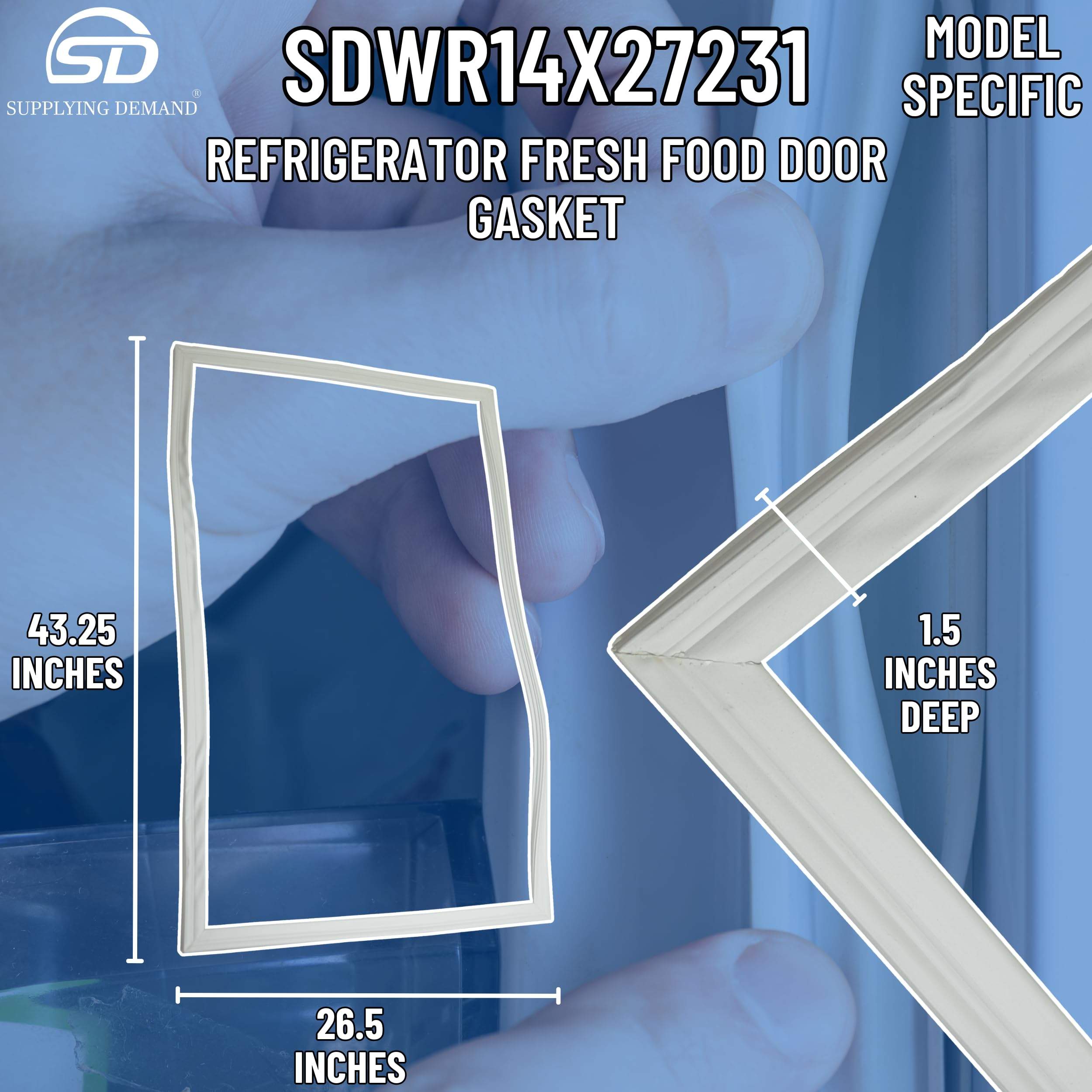 SDWR14X27231 wr14x27231-wr14x22910-refrigerator-door-gasket view 11
