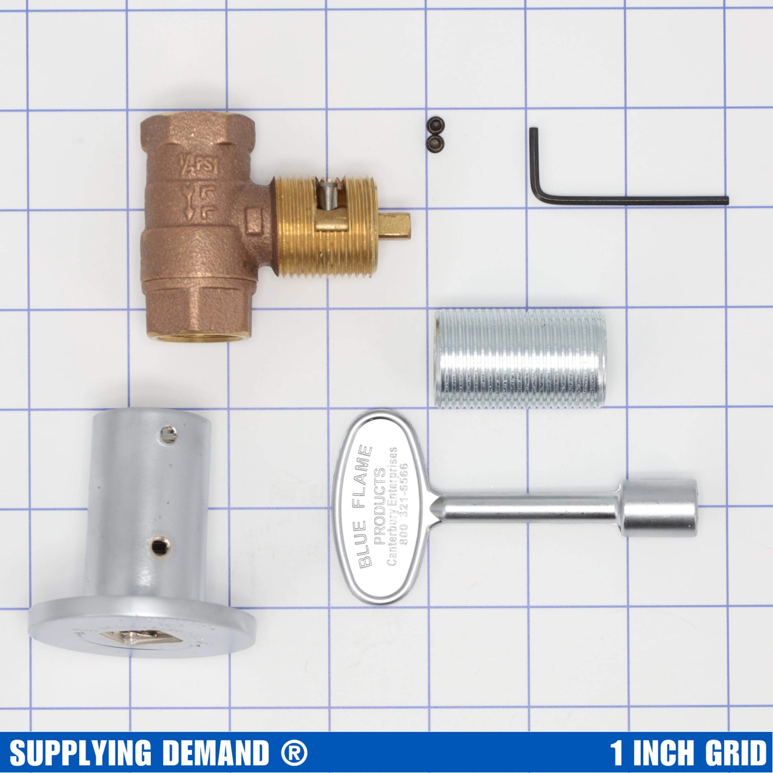 SDBVL-2SK-SC bvl-2sk-sc-npt-straight-log-lighter-valve-cover-key view 11