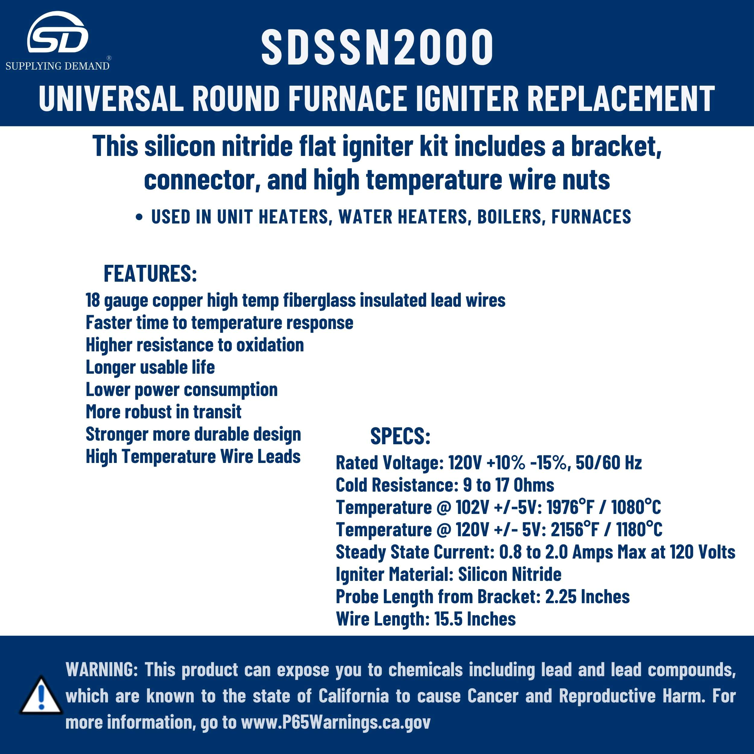 SDSSN2000 ssn2000-tj90ssn2000-furnace-igniter view 31