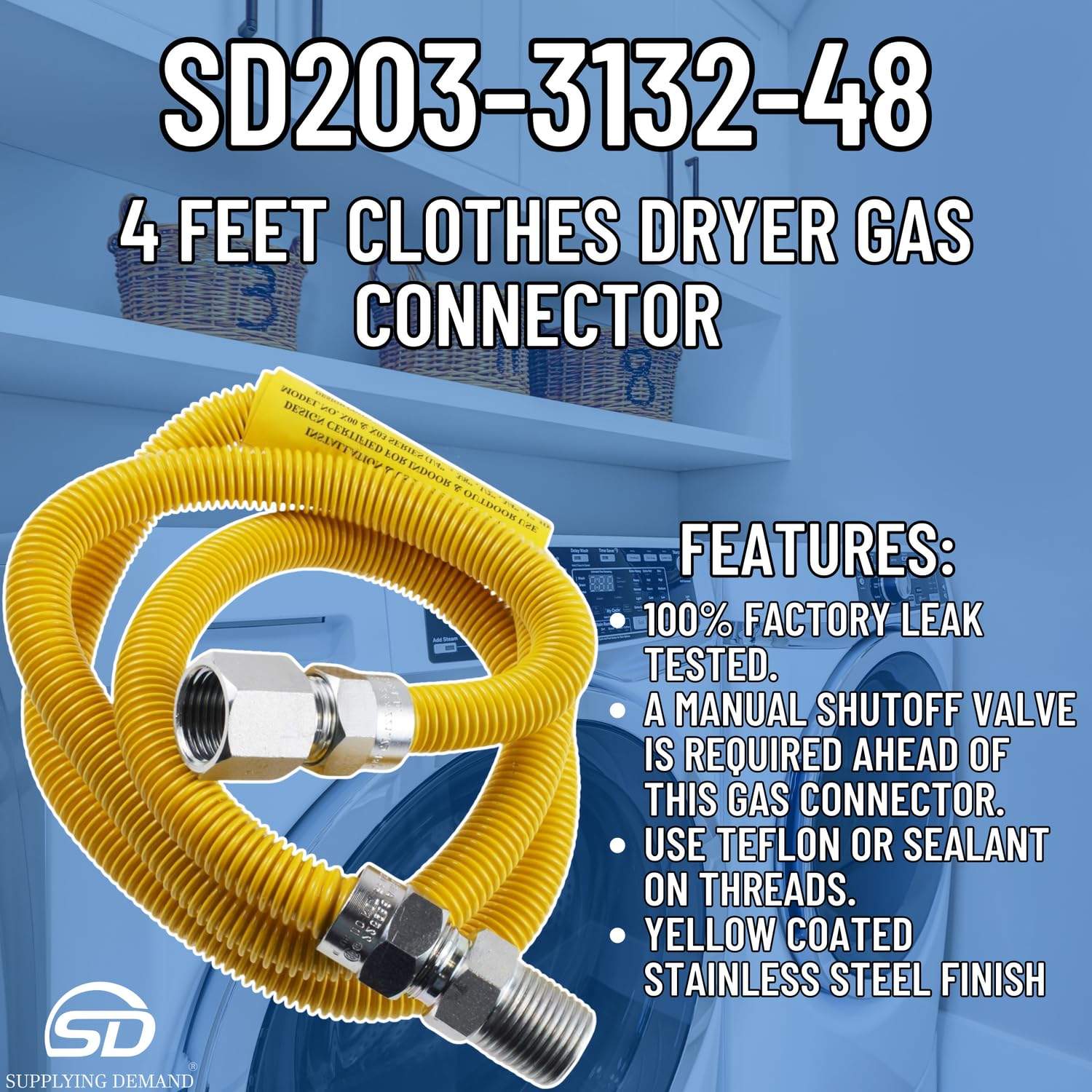 SD203-3132-48 203-3132-48-dryer-gas-connector view 31