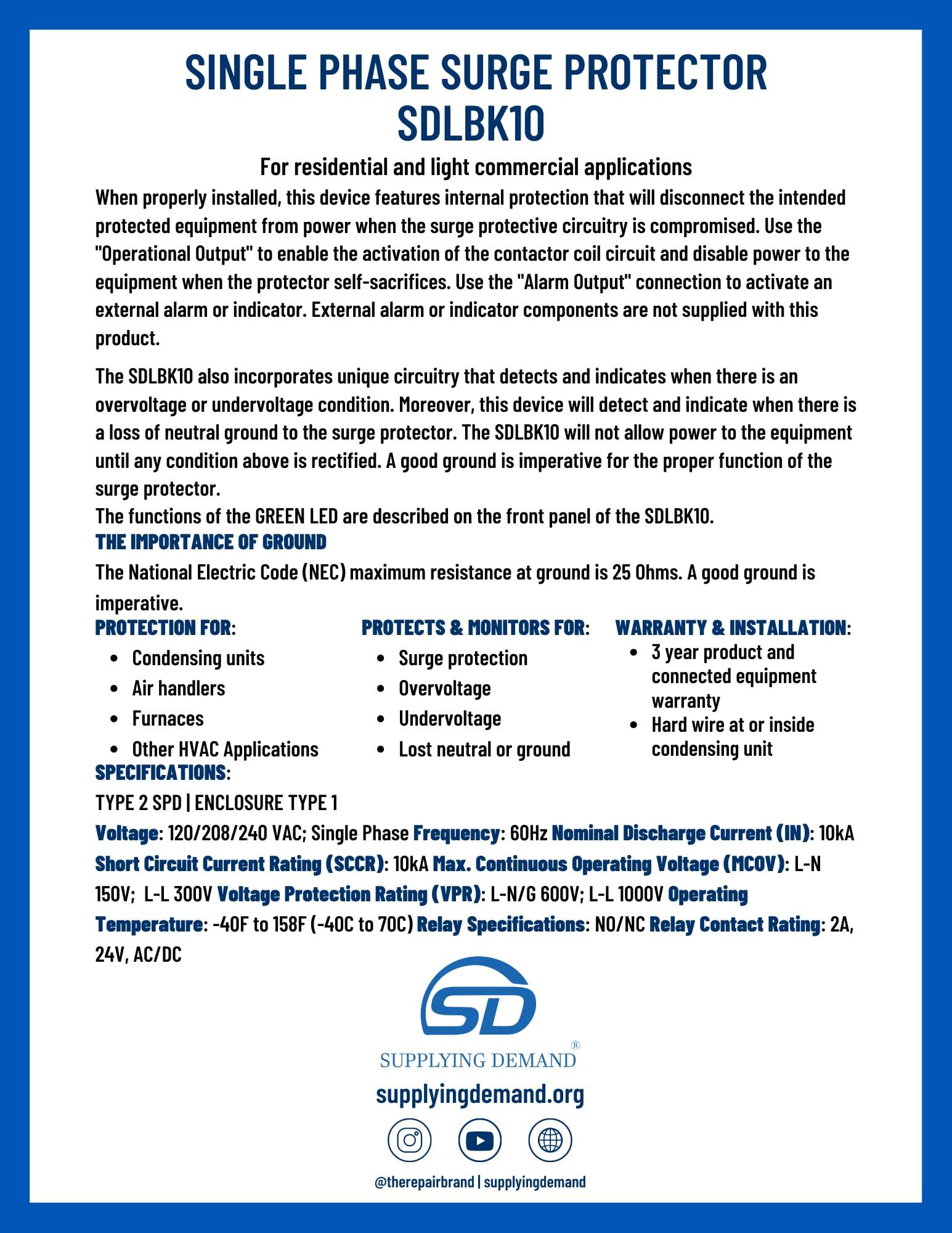 SDLBK10 lbk10-surge-protector-hvac-residential view 41