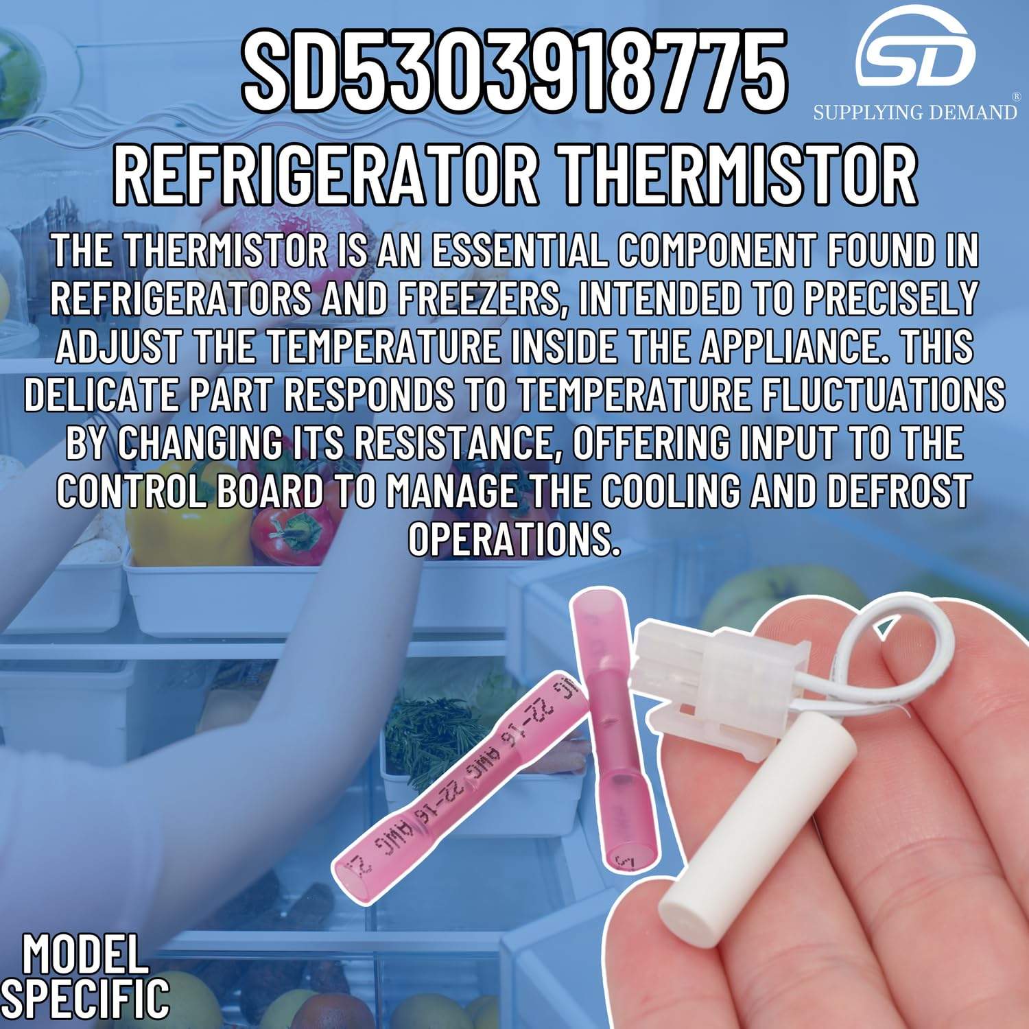 SD5303918775 5303918775-4456169-refrigerator-thermistor view 21