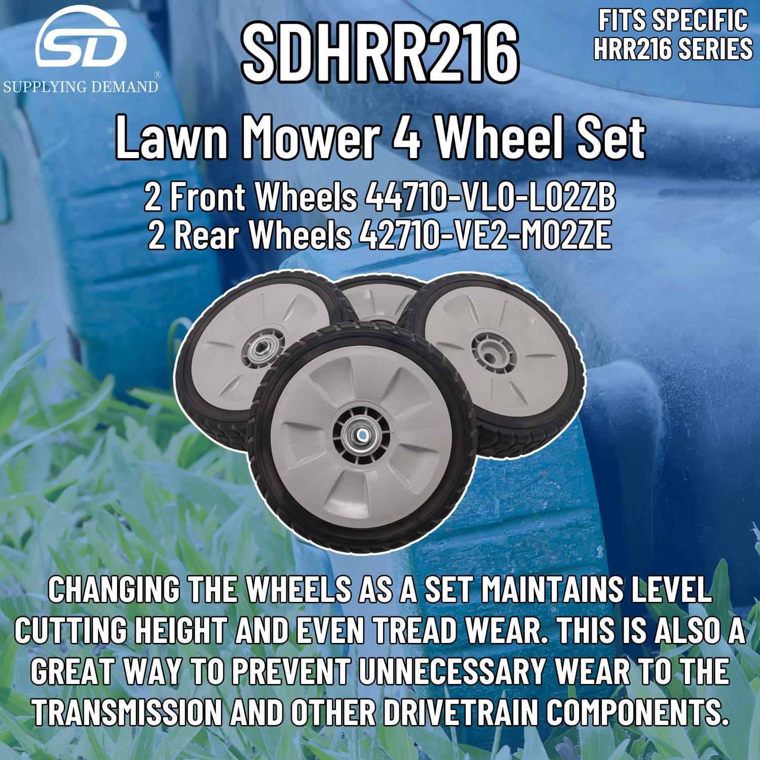 SDHRR216 hrr216-lawn-mower-4-wheel-set view 41