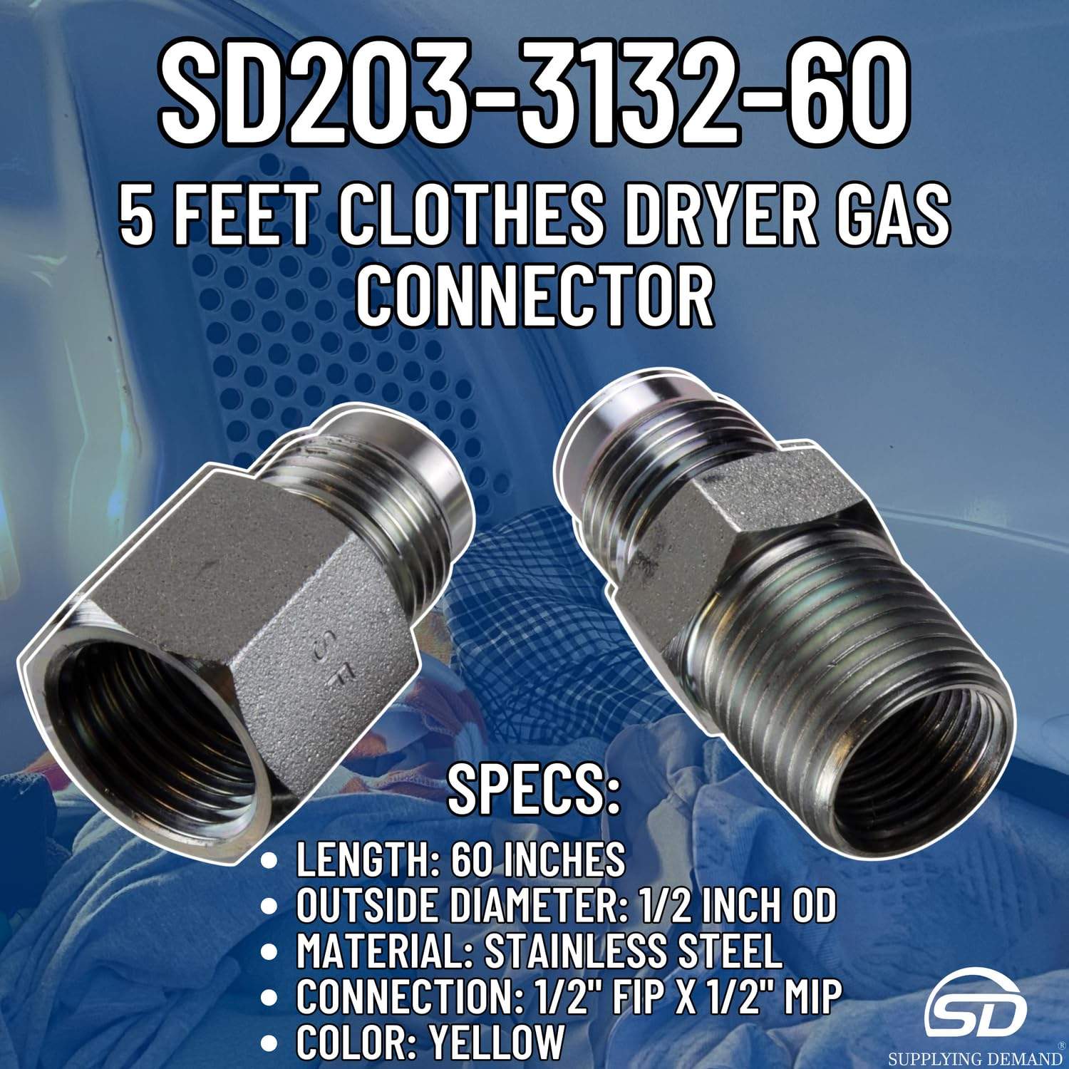 SD203-3132-60 203-3132-60-dryer-gas-connector view 31