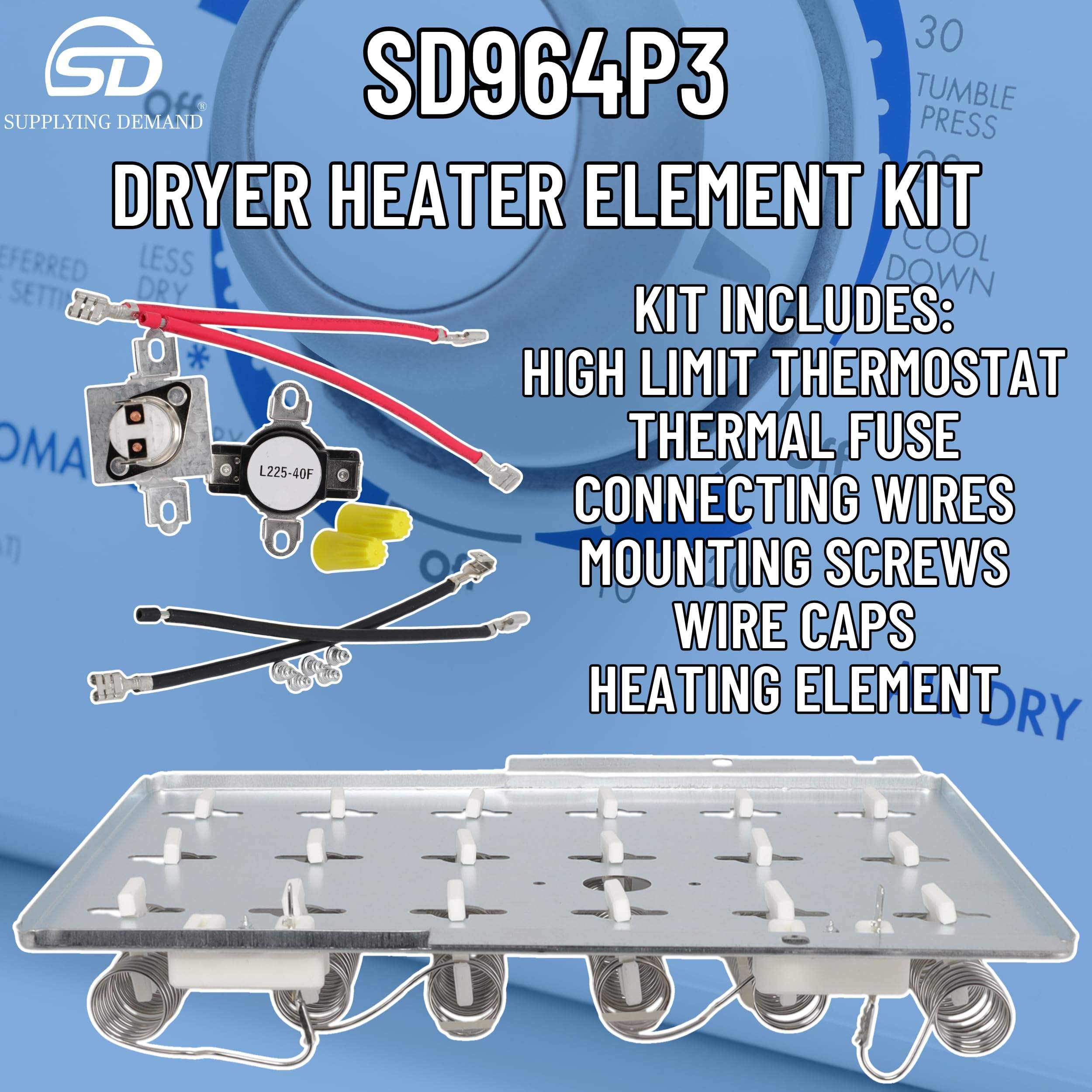 SD964P3 964p3-ap4489047-dryer-heating-element-kit view 21