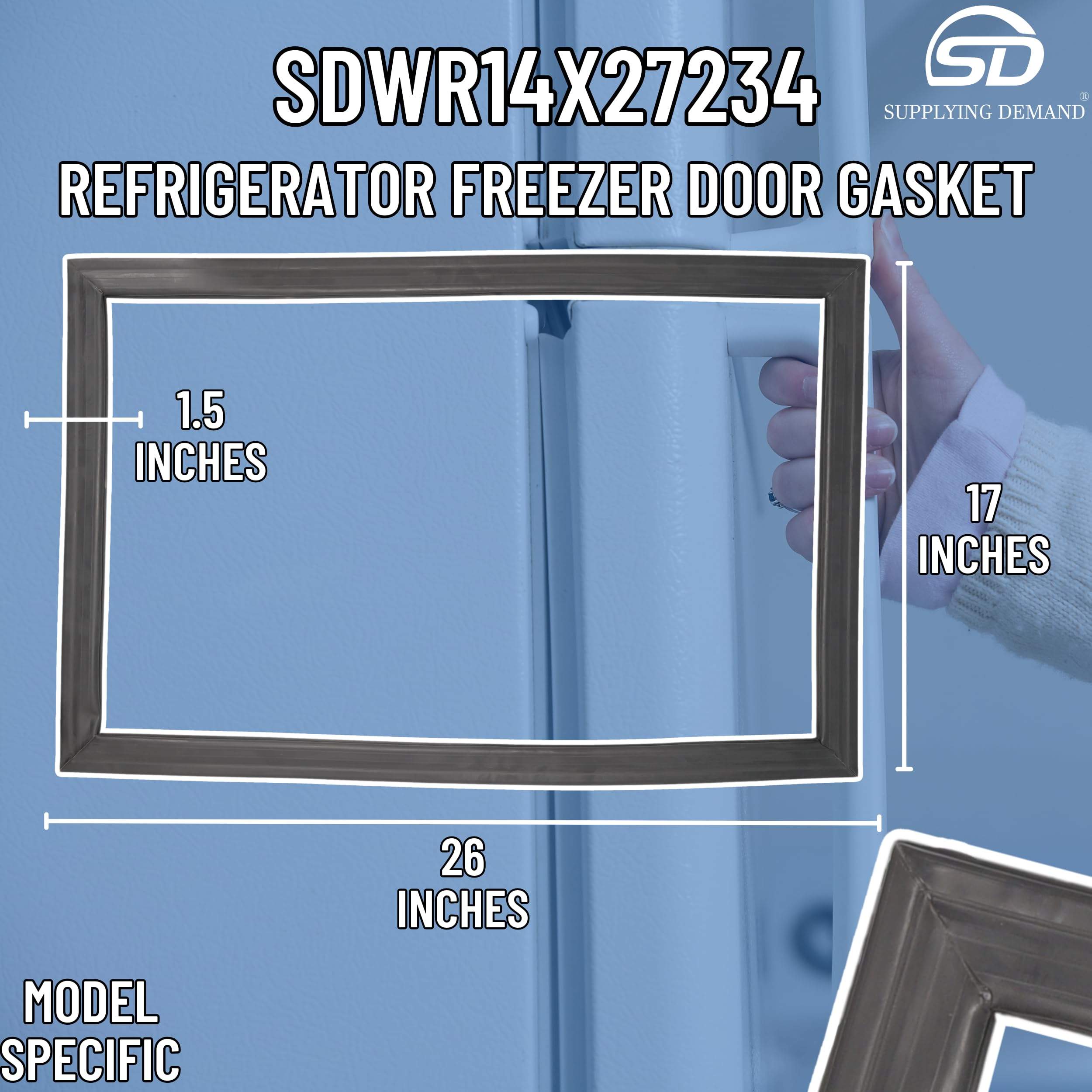 SDWR14X27234 wr14x27234-wr14x21235-refrigerator-door-gasket view 61