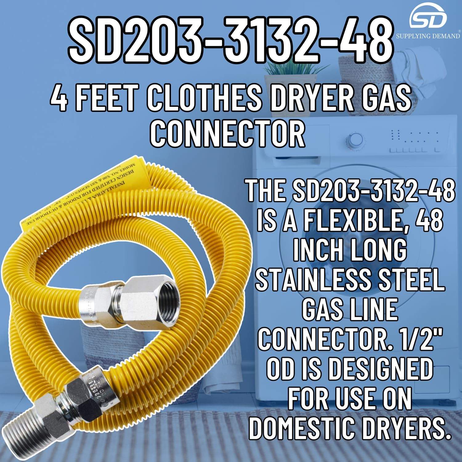 SD203-3132-48 203-3132-48-dryer-gas-connector view 11