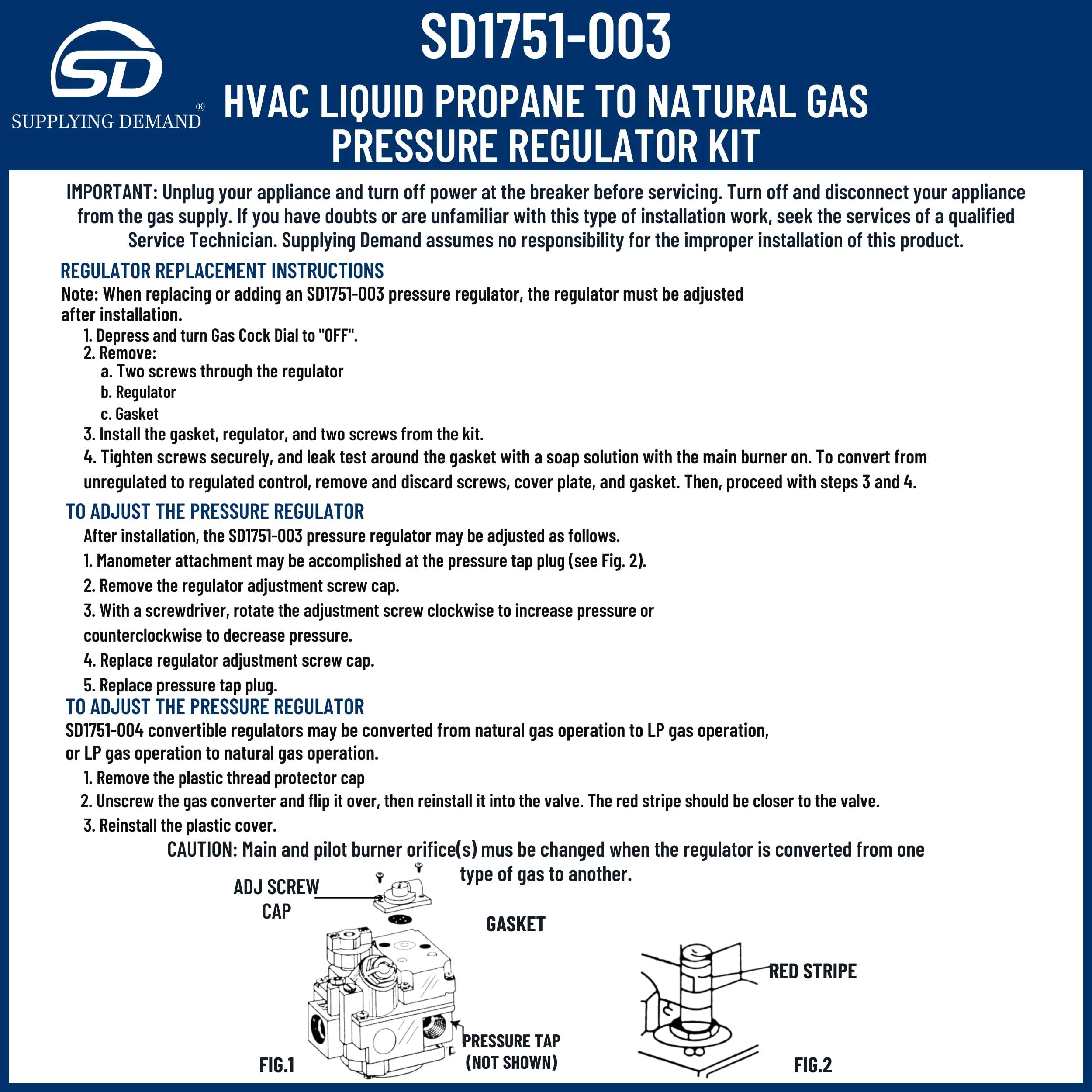 SD1751-003 1751-003-oem12574194-hvac-gas-pressure-regulator-kit view 21