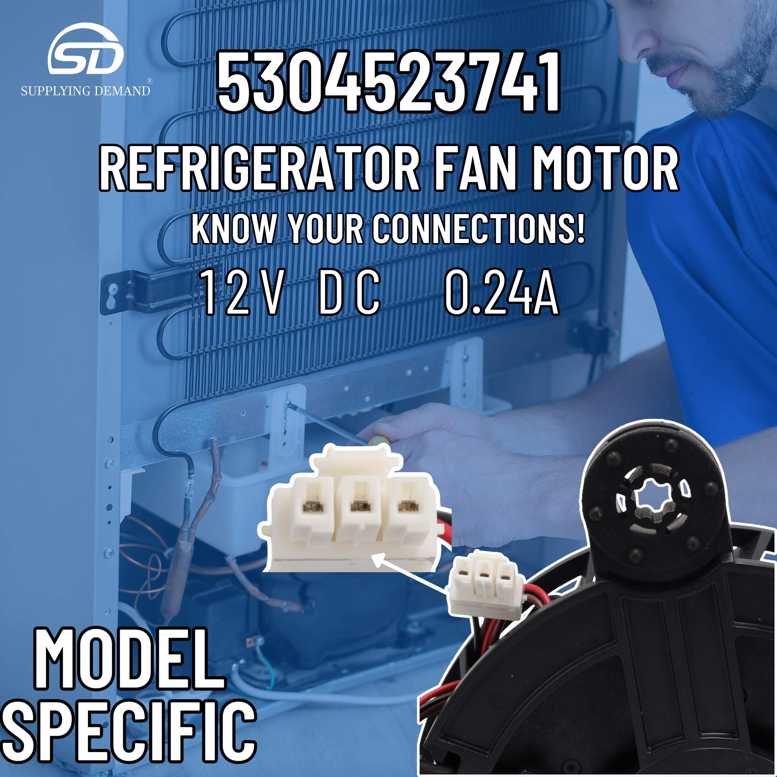 SD5304523741 5304523741-ap6983831-refrigerator-freezer-evaporator-fan-motor view 51