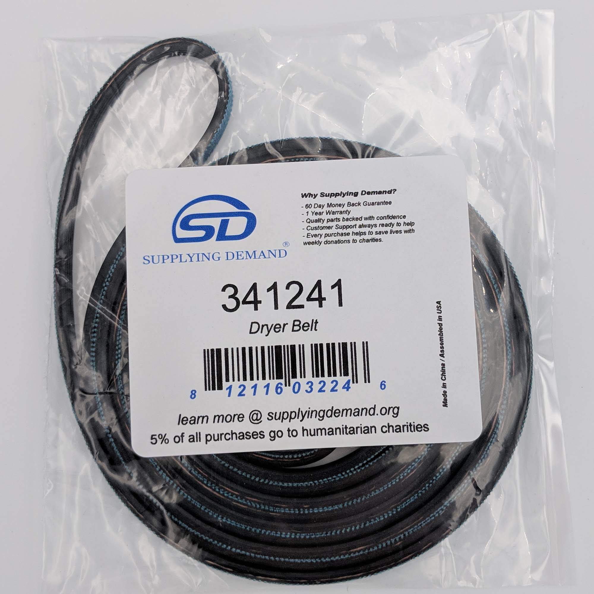 SD341241-FBA 341241-w10127457-dryer-drum-drive-belt view 31