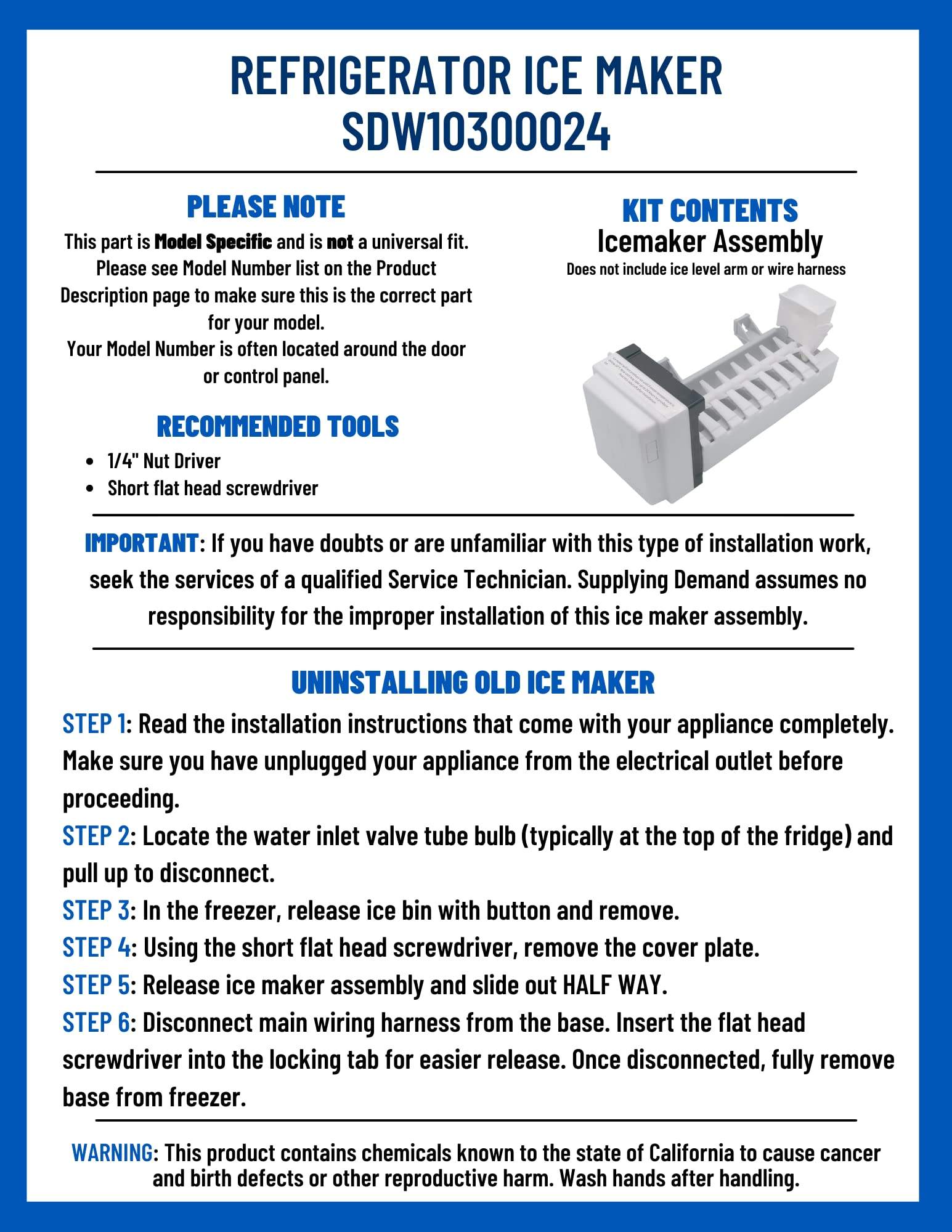 SDW10300024 w10300024-4444453-refrigerator-ice-maker-replacement view 61