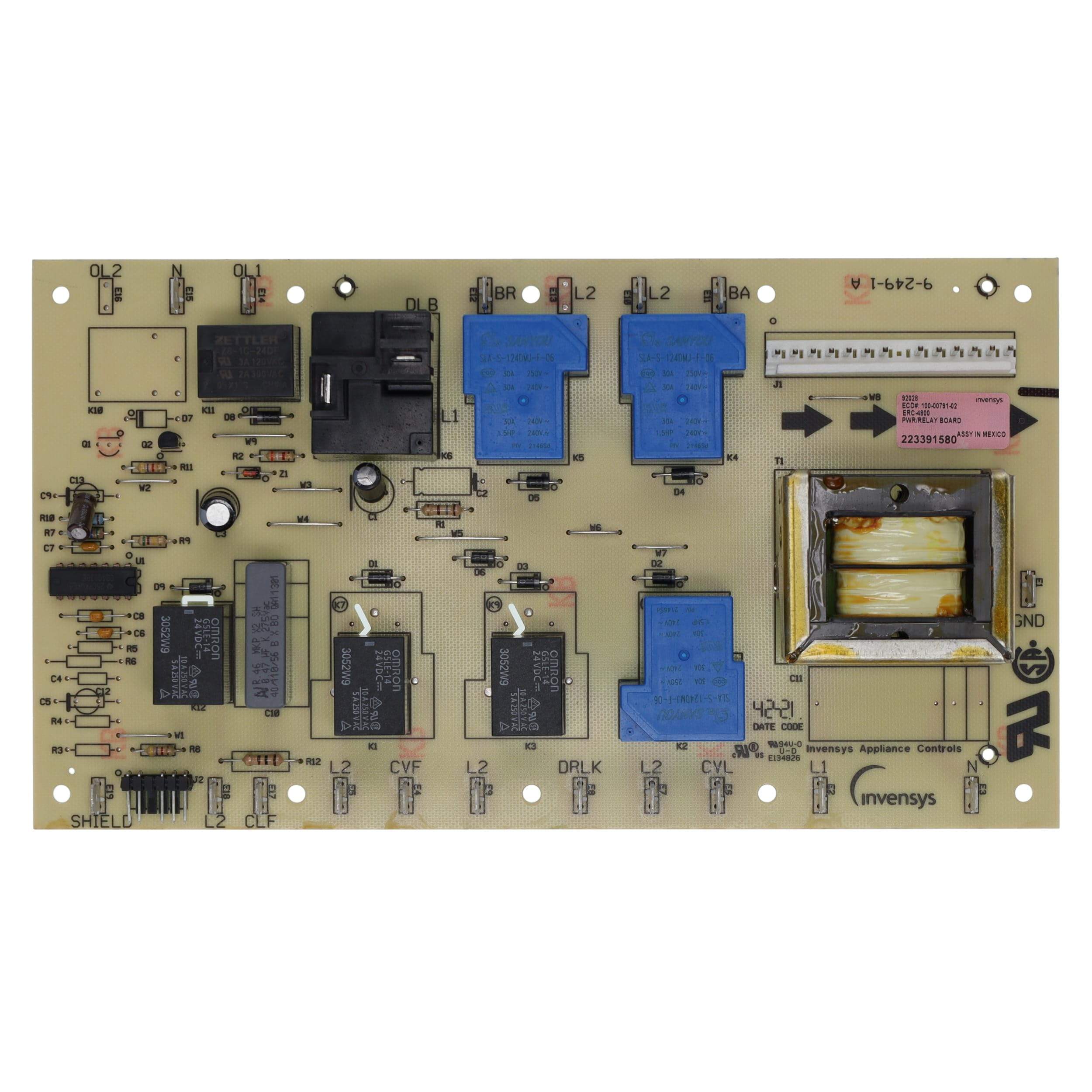 SD100-00791-02 100-00791-02-92028-range-oven-power-relay-control-board