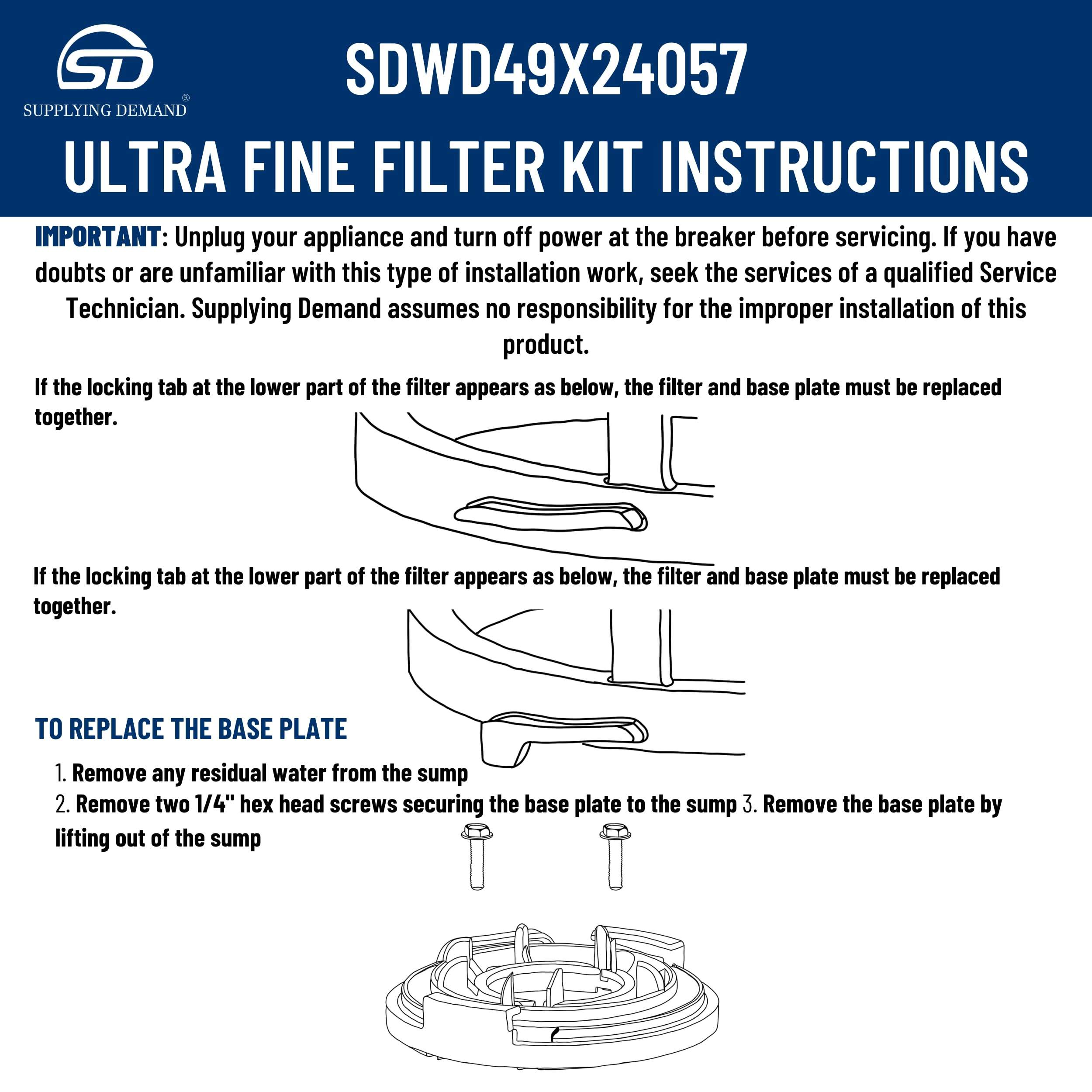 SDWD49X24057 wd49x24057-wd12x21976-dishwasher-circulation-pump-filter-kit view 21