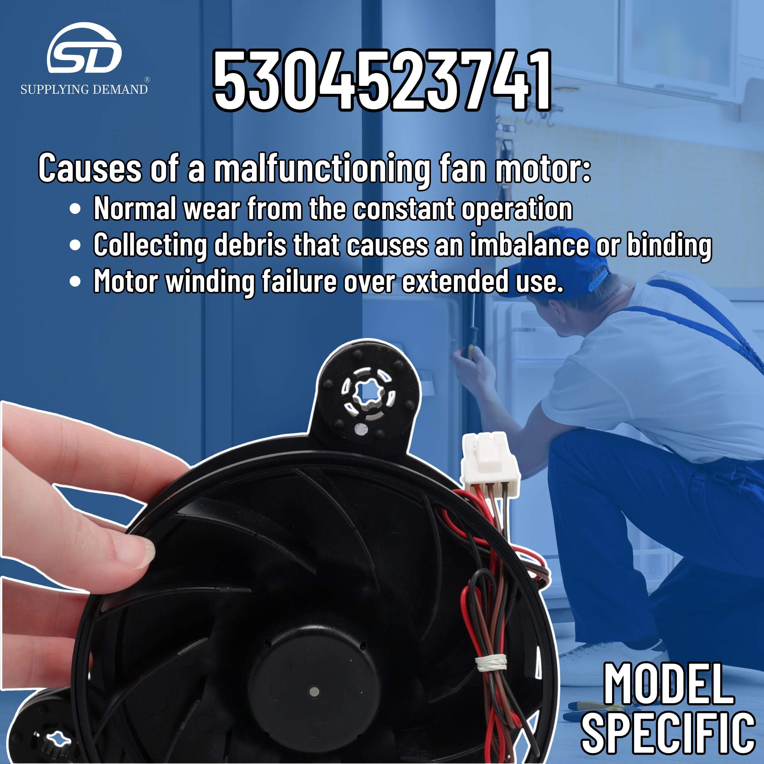 SD5304523741 5304523741-ap6983831-refrigerator-freezer-evaporator-fan-motor view 81