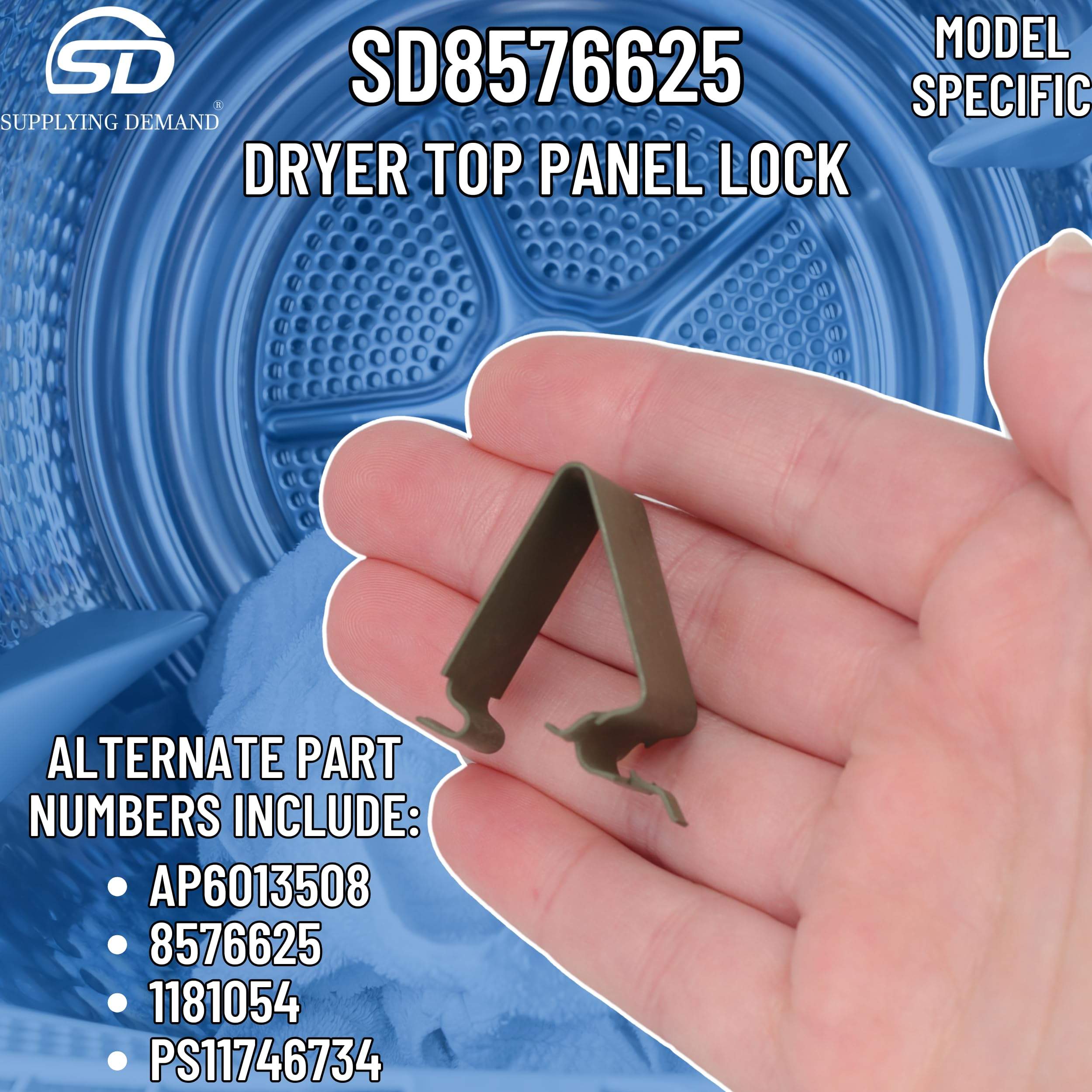 SD8576625 8576625-1181054-dryer-top-panel-clip-lock view 41