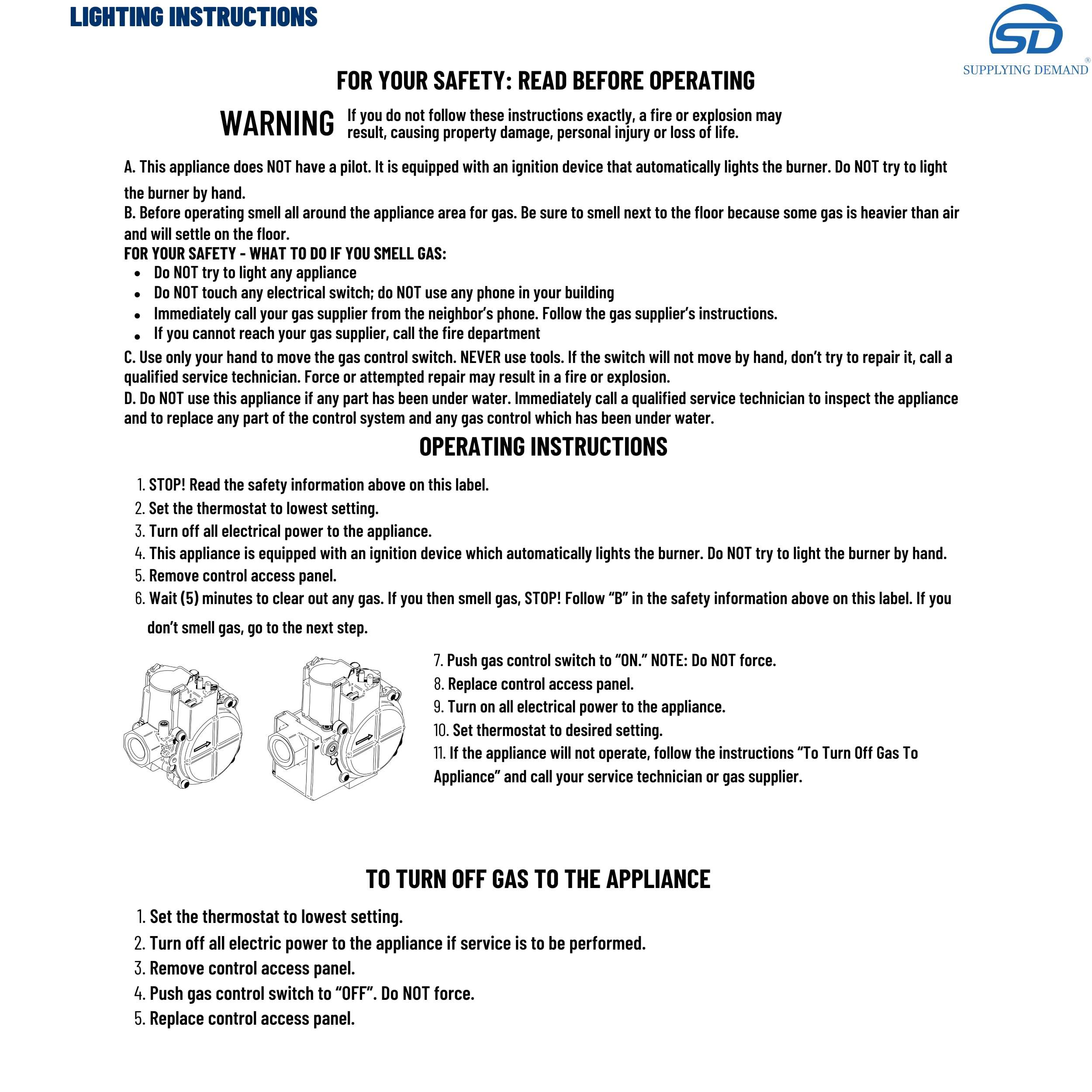 SDB1282628S b1282628s-b1282626-hvac-furnace-gas-valve-assembly view 71