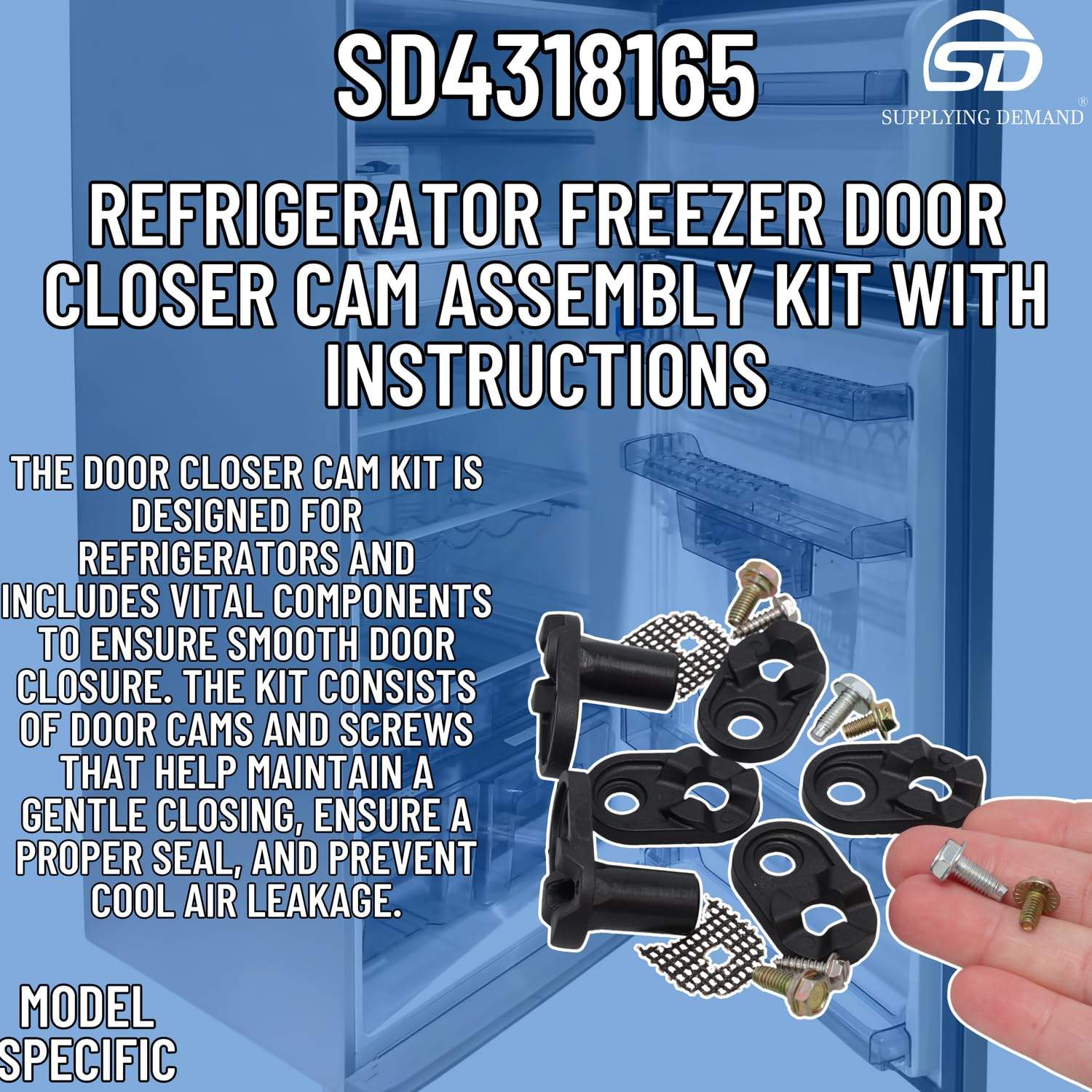 SD4318165 4318165-oem12414070-refrigerator-freezer-door-closer-cam-kit view 61