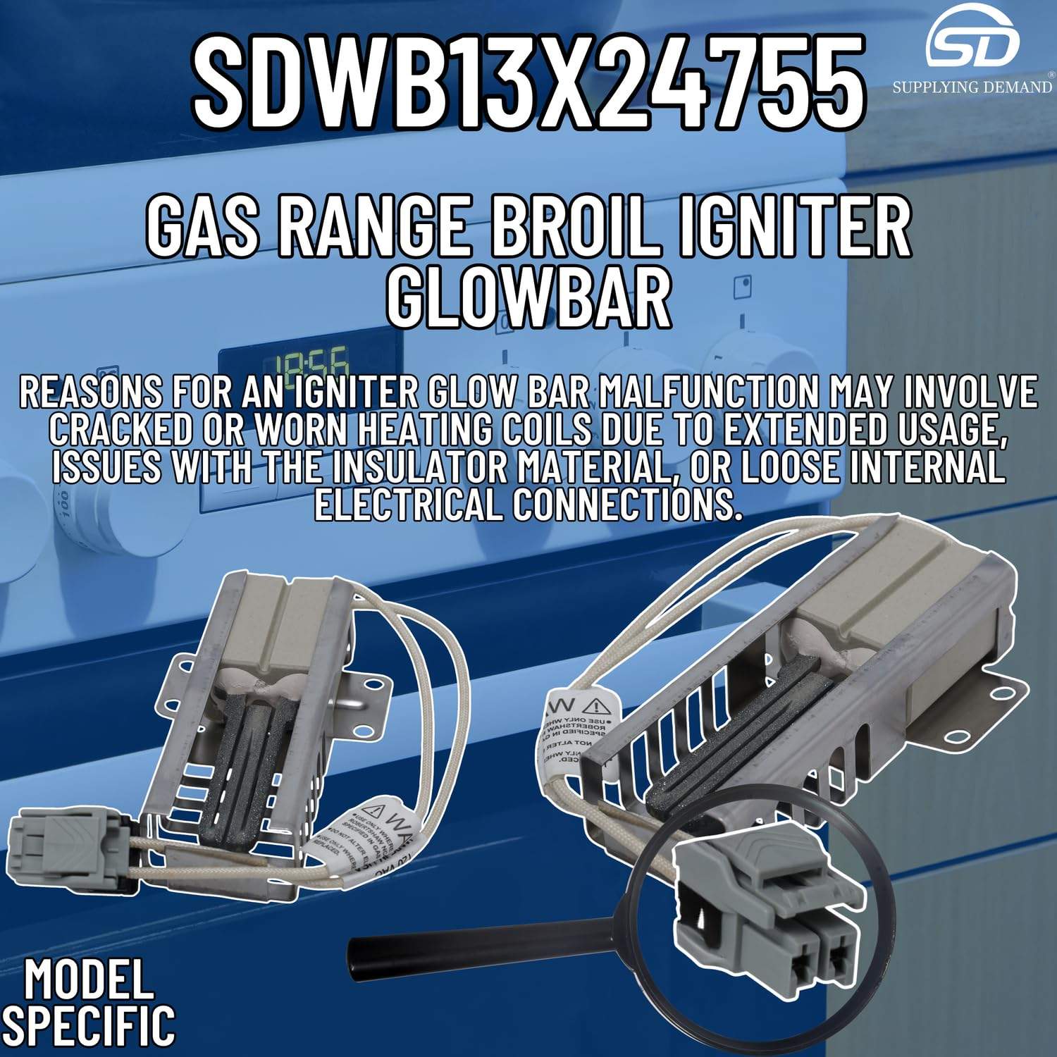 SDWB13X24755 wb13x24755-4379285-range-broil-igniter-glowbar view 41