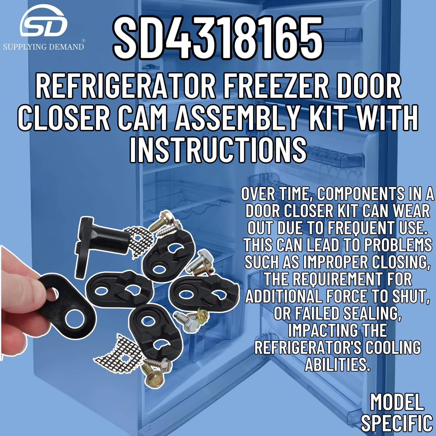SD4318165 4318165-oem12414070-refrigerator-freezer-door-closer-cam-kit view 41