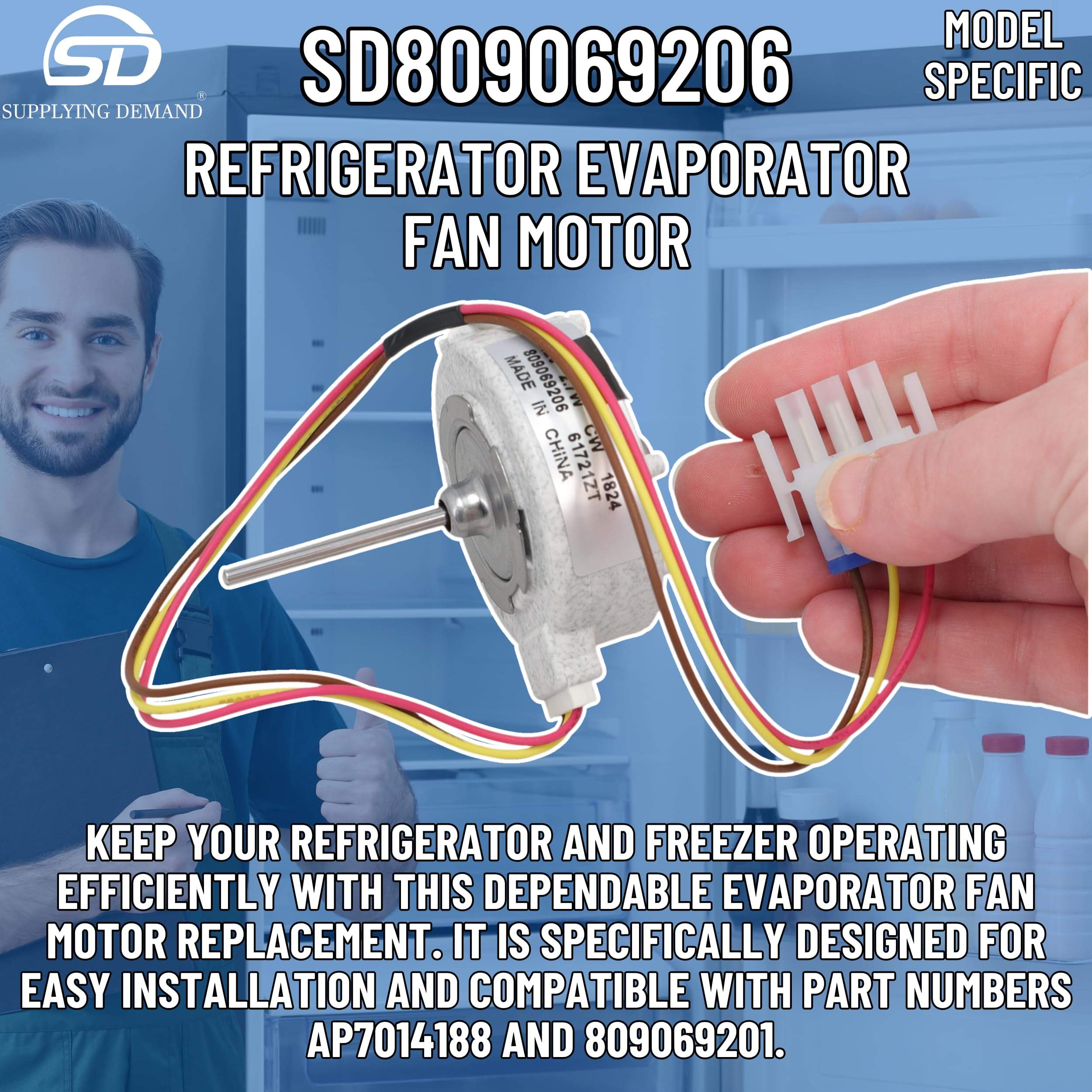SD809069206 809069206-ap7014188-refrigerator-freezer-evaporator-fan-motor view 41
