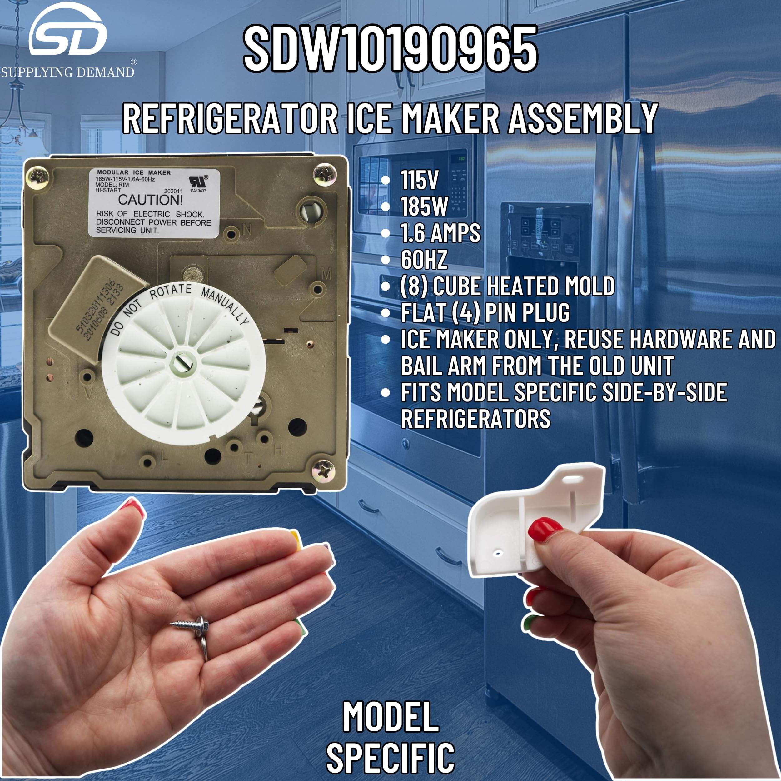 SDW10190965-FBA w10190965-w10190966-refrigerator-ice-maker-assembly view 41