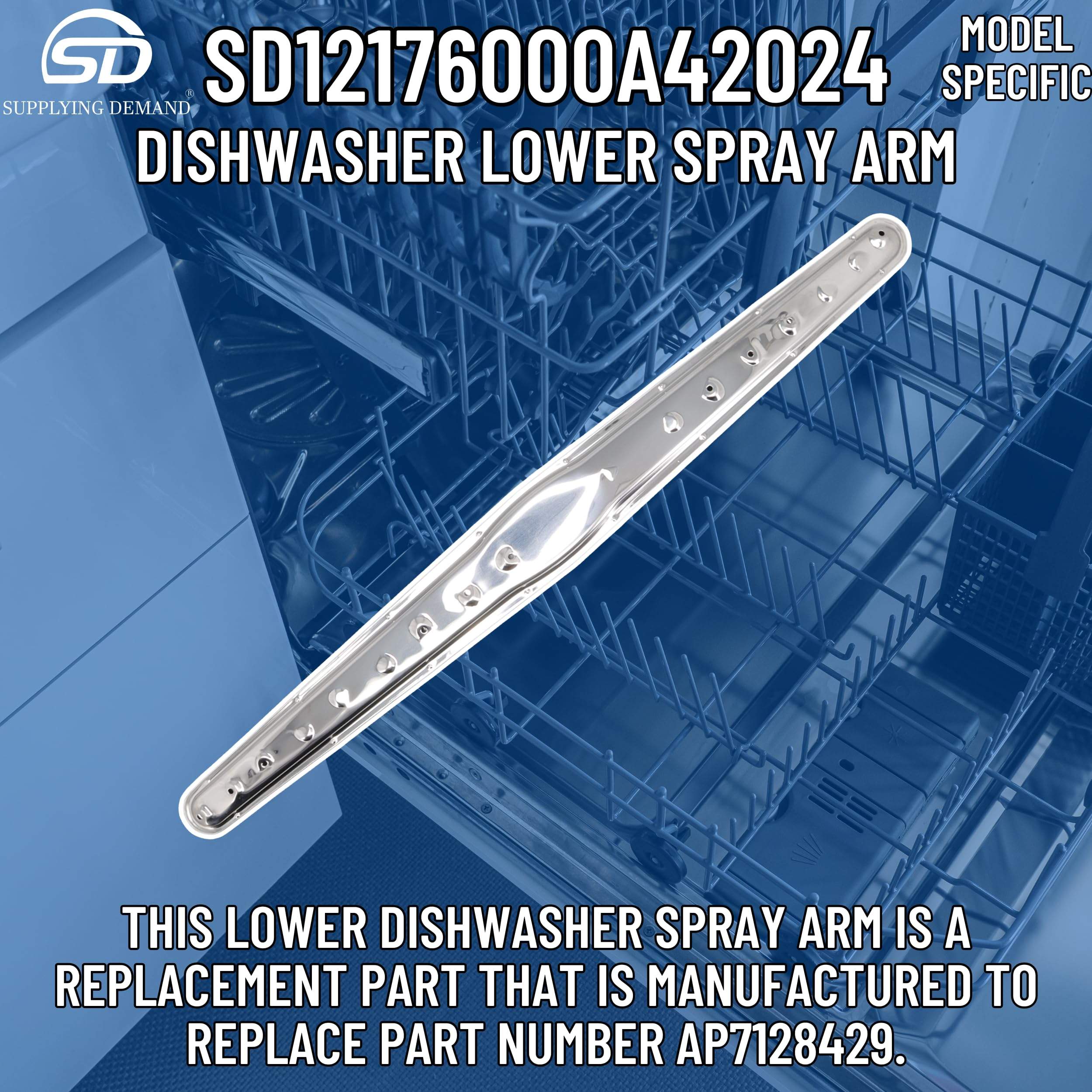 SD12176000A42024 12176000a42024-ap7128429-dishwasher-lower-spray-arm view 11