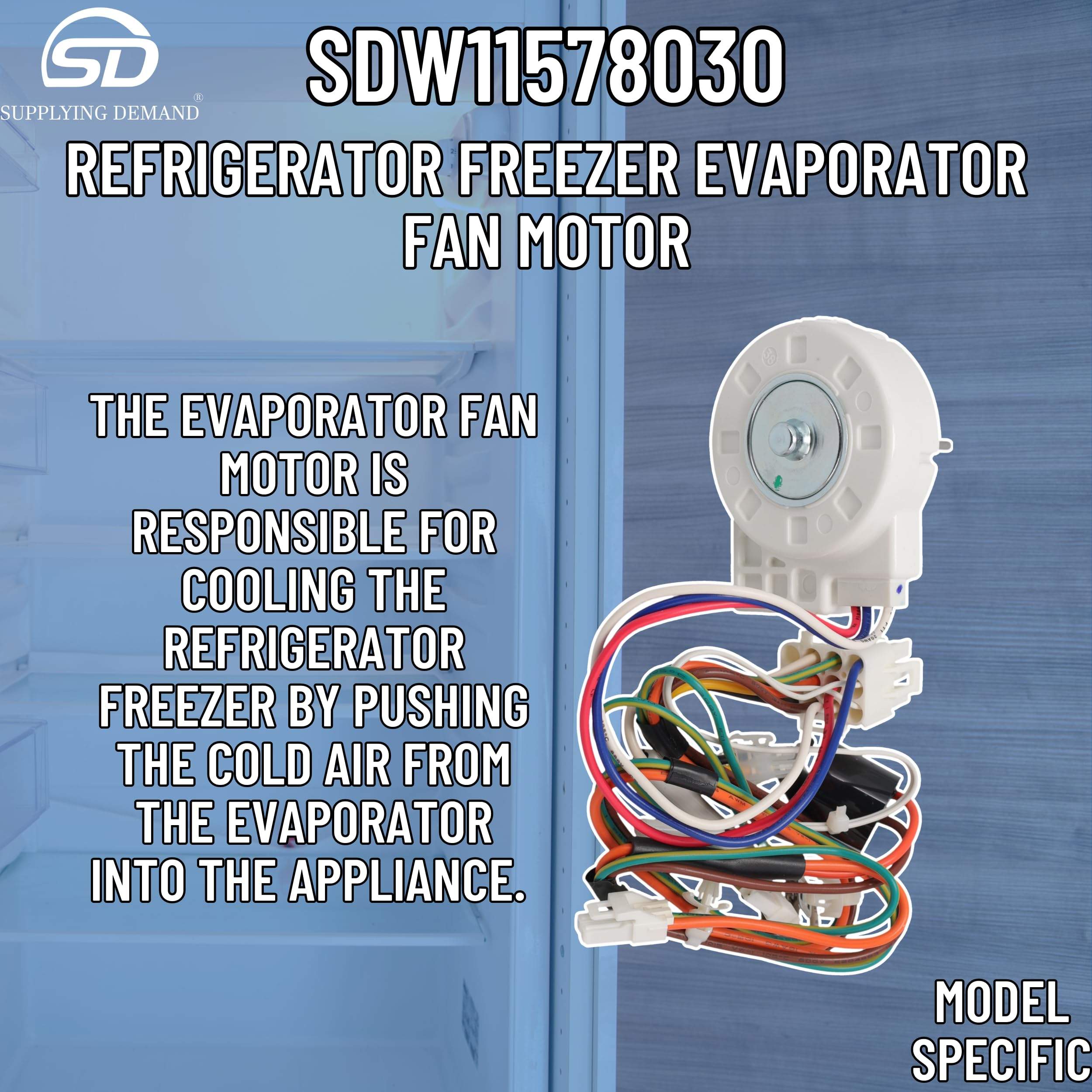 SDW11578030 w11578030-ap7186685-refrigerator-freezer-evaporator-fan-motor view 31