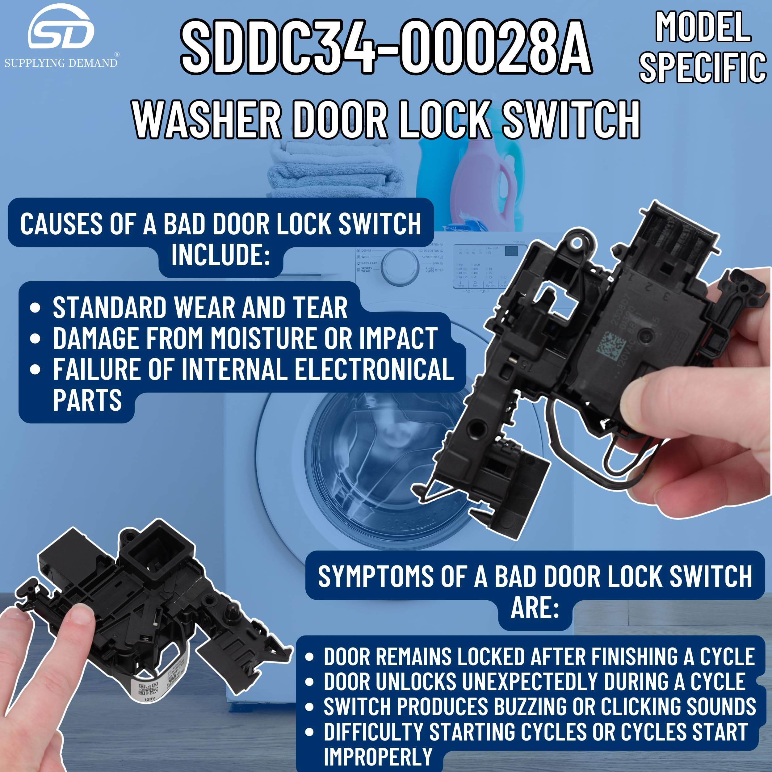 SDDC34-00028A dc34-00028a-ap6975226-washer-lid-lock-switch view 71